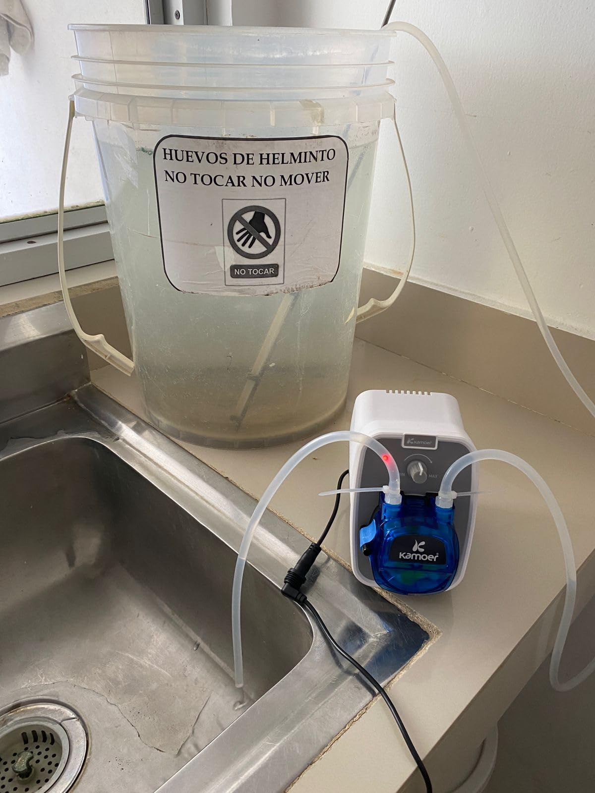 Kamoer KCPA600 24V peristaltic pump high flow rate liquid dosing pump 180-520ml/min adjustable,Norprene tube 4mm ID x 7.2 mm OD customer photo 1