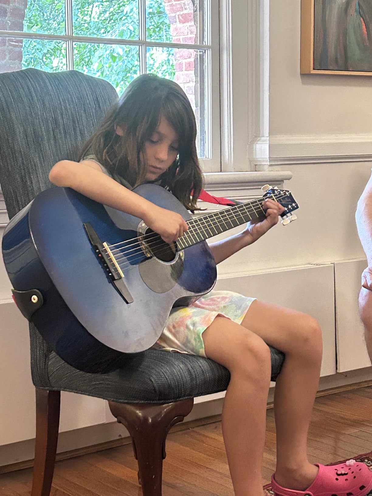 Fender FA-15 3/4-Scale Kids Steel String Acoustic Guitar - Natural Bundle with Gig Bag, Tuner, Strap, Picks, and Austin Bazaar Instructional DVD customer photo 1