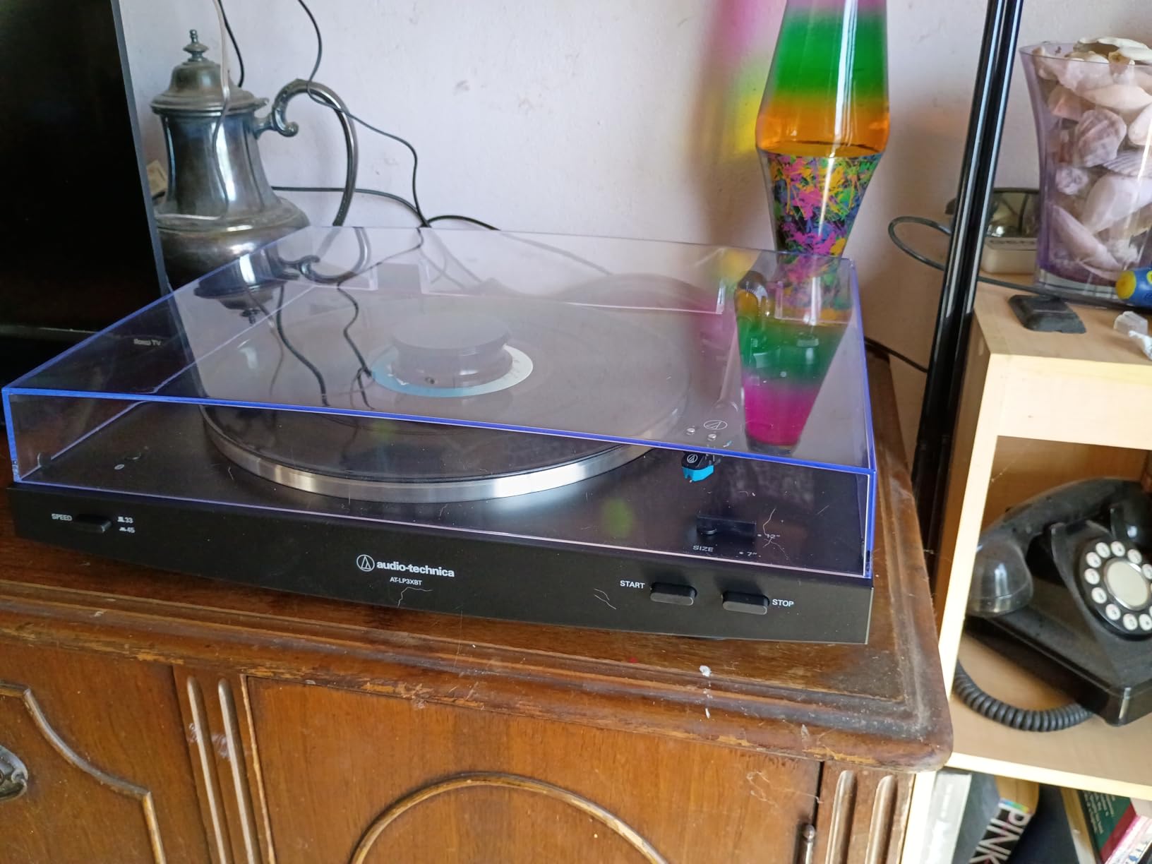 Audio Technica AT-LP3XBT-WH Bluetooth Turntable Belt Drive Fully Automatic 33/45 (White) customer photo 1