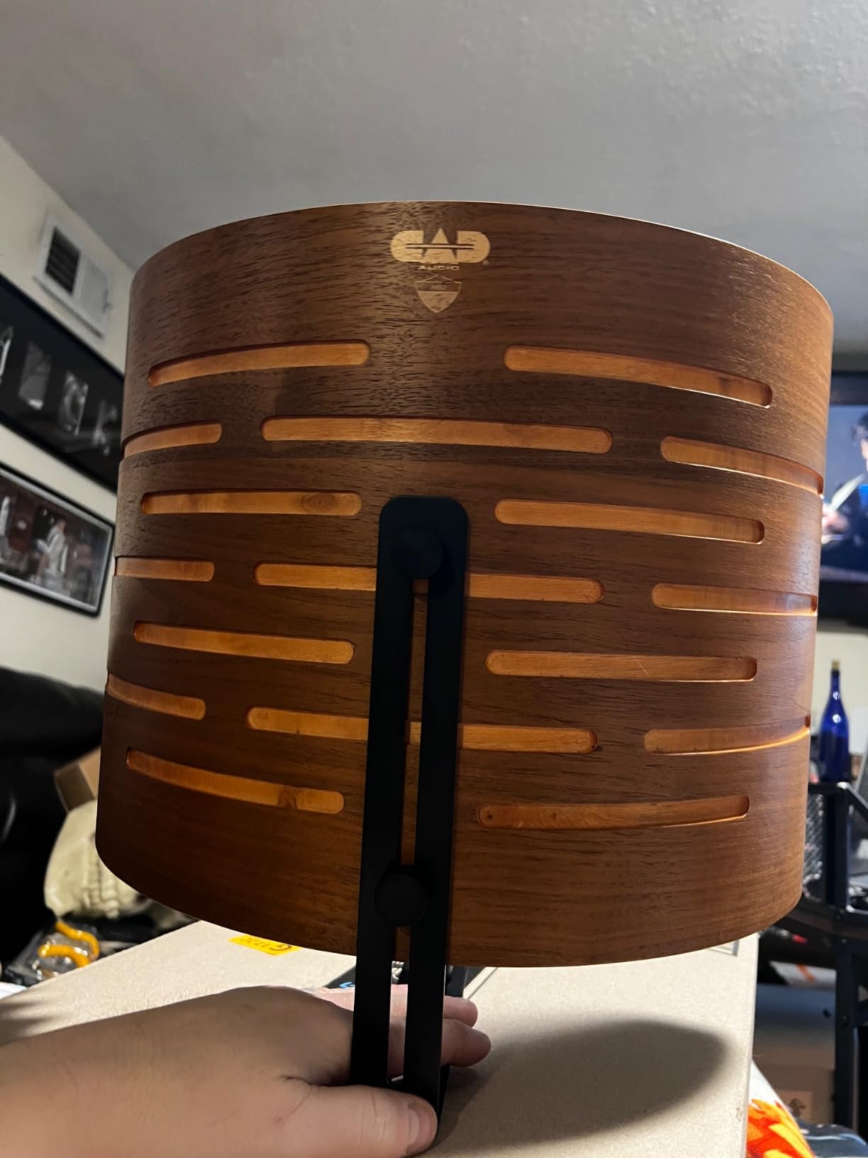 CAD Audio AS50 Acousti-Shield Stand Mounted Enclosure in walnut finish customer photo 2