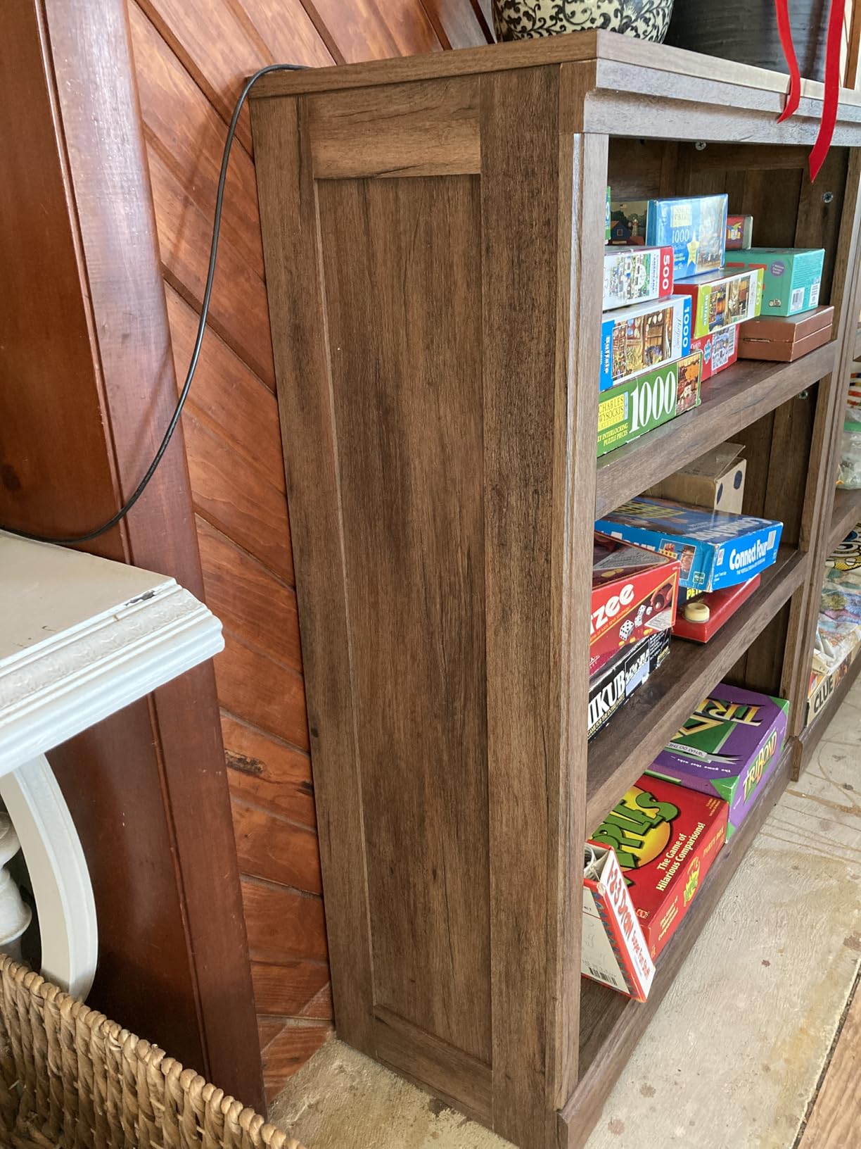 LINSY HOME 5-Shelf Bookcase, Bookshelves Floor Standing Display Storage Shelves 68 in Tall Bookcase Home Decor Furniture for Home Office, Living Room, Bed Room - Dark Brown customer photo 2