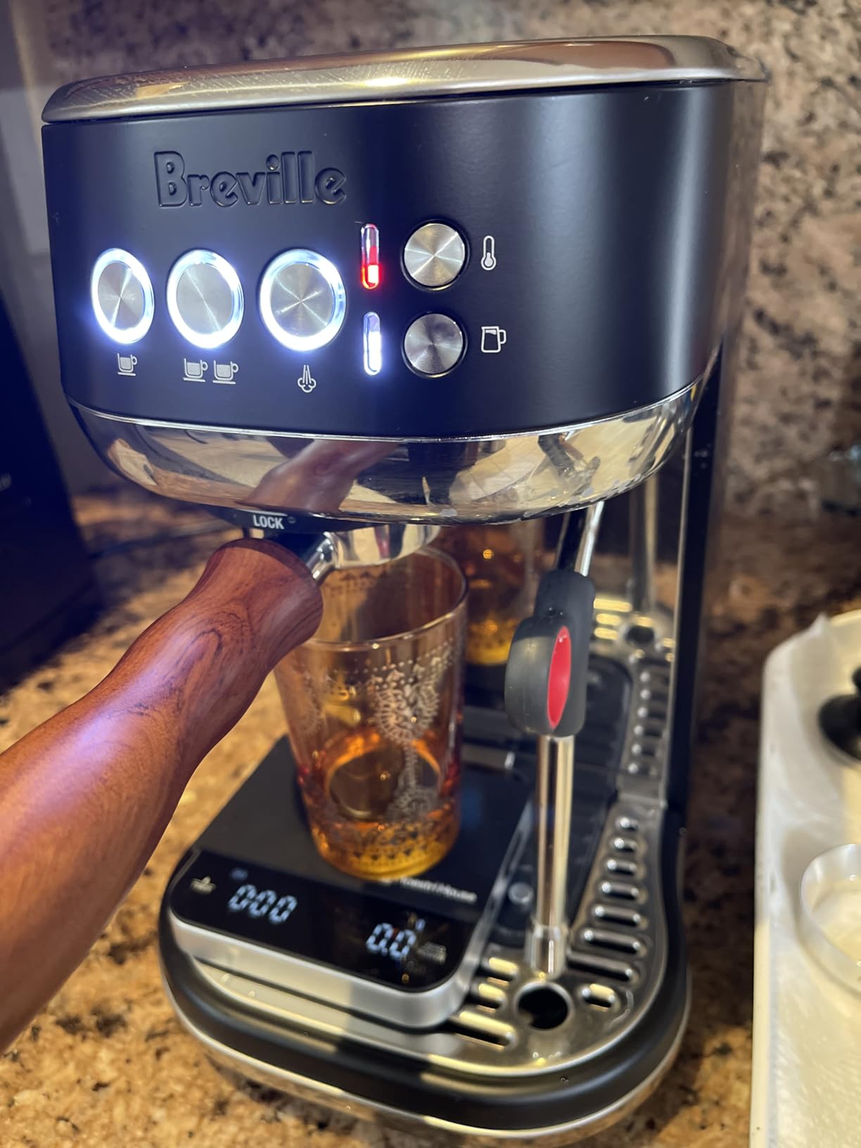 Breville Bambino Plus Espresso Machine BES500DBL, Damson Blue customer photo 1