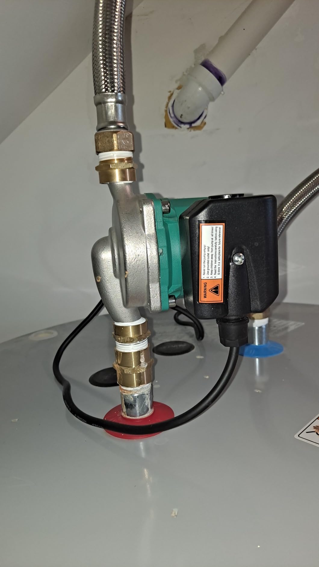 ZeroPone Hot Water Recirculating Pump, 93W Water Circulator Pump NPT 3/4