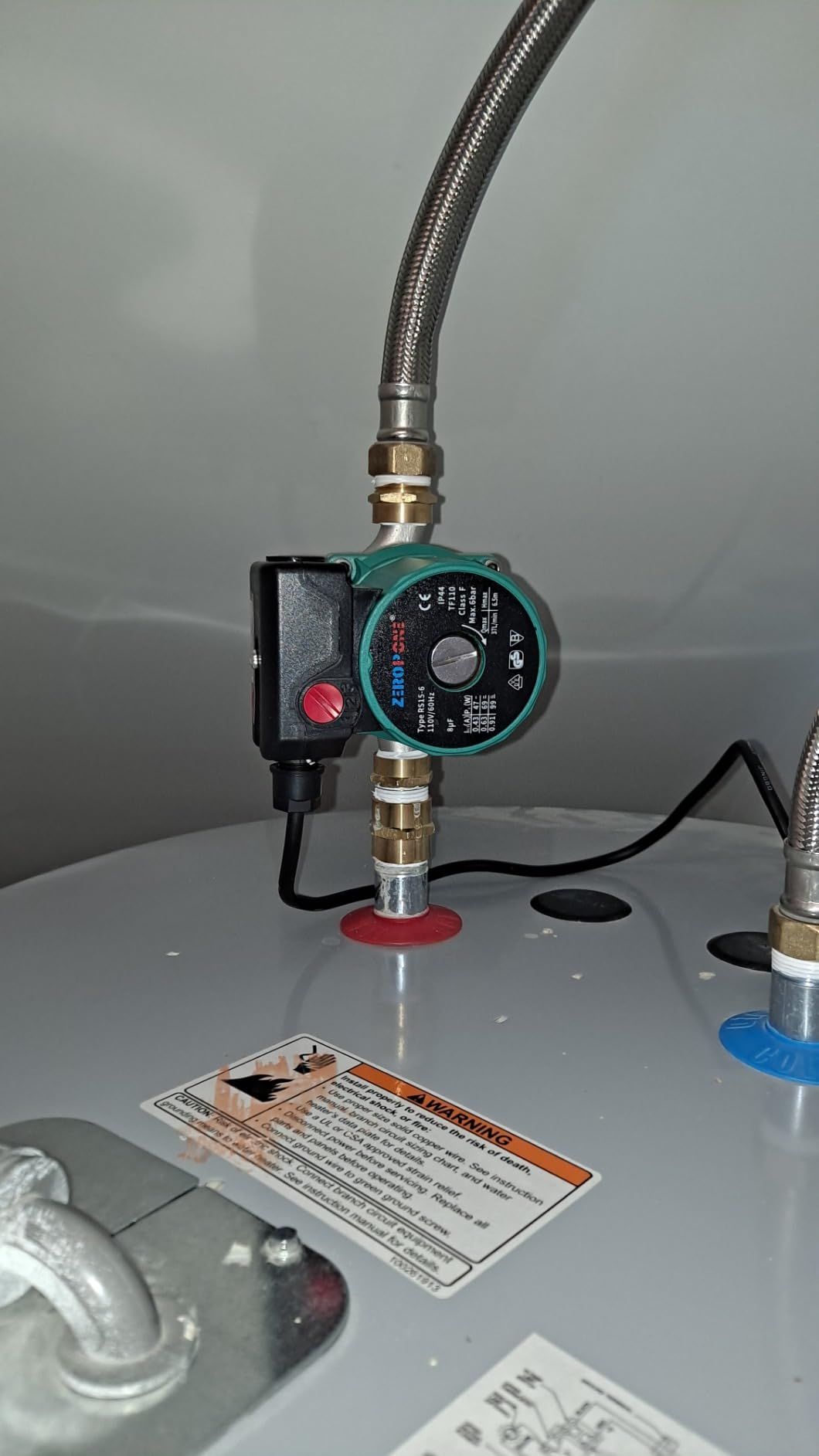 ZeroPone Hot Water Recirculating Pump, 93W Water Circulator Pump NPT 3/4