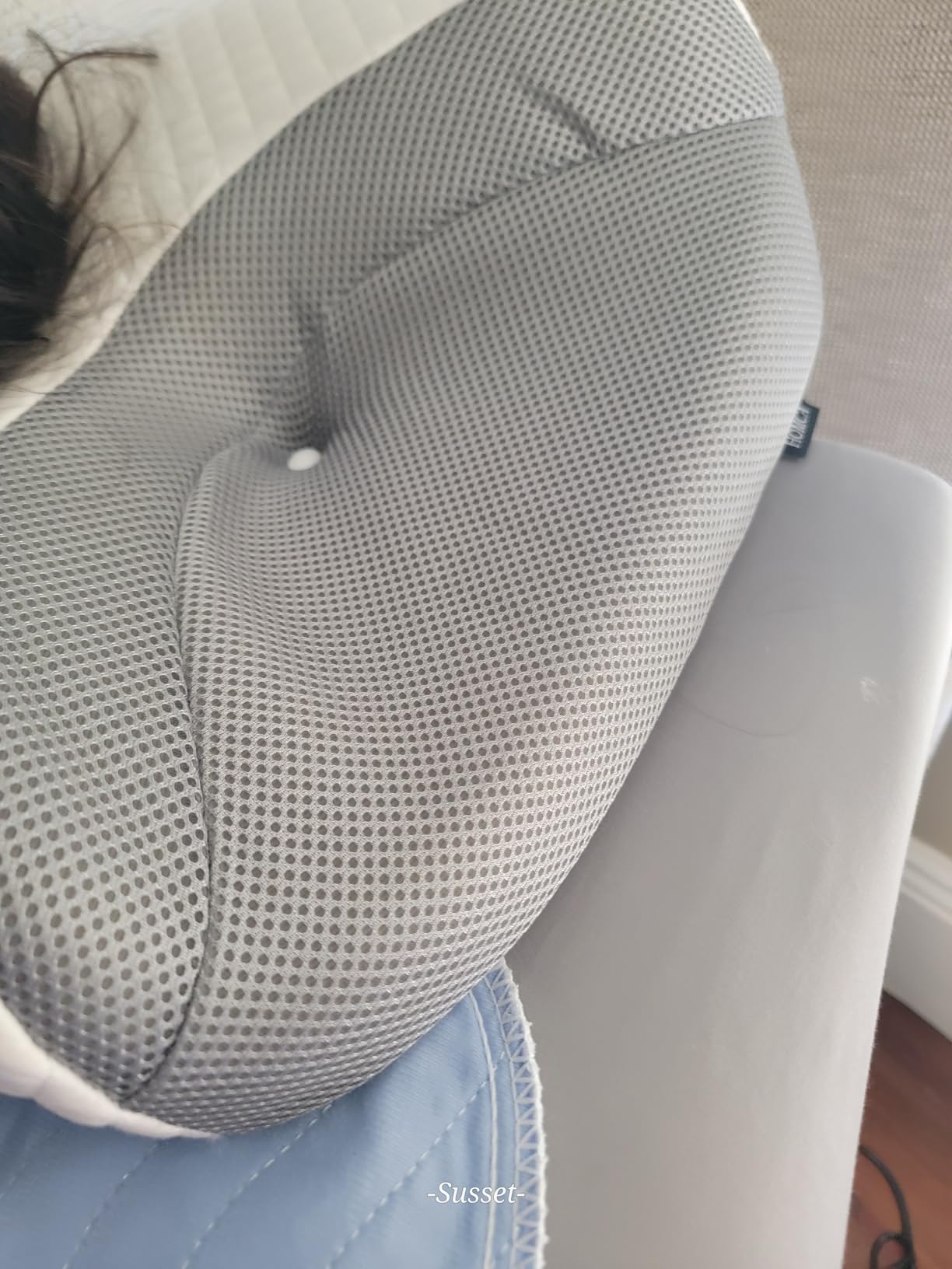 HOMCA CPAP Pillow for Side Sleeping, CPAP Nasal Pillows for All CPAP Masks Users to Reduce Air Leaks & Masks Pressure, Neck Support Pillows for Sleeping for Neck Pain Relief customer photo 1