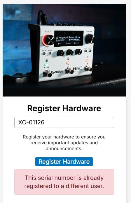 Eventide H90 Harmonizer Premier Multi-FX Pedal customer photo 2