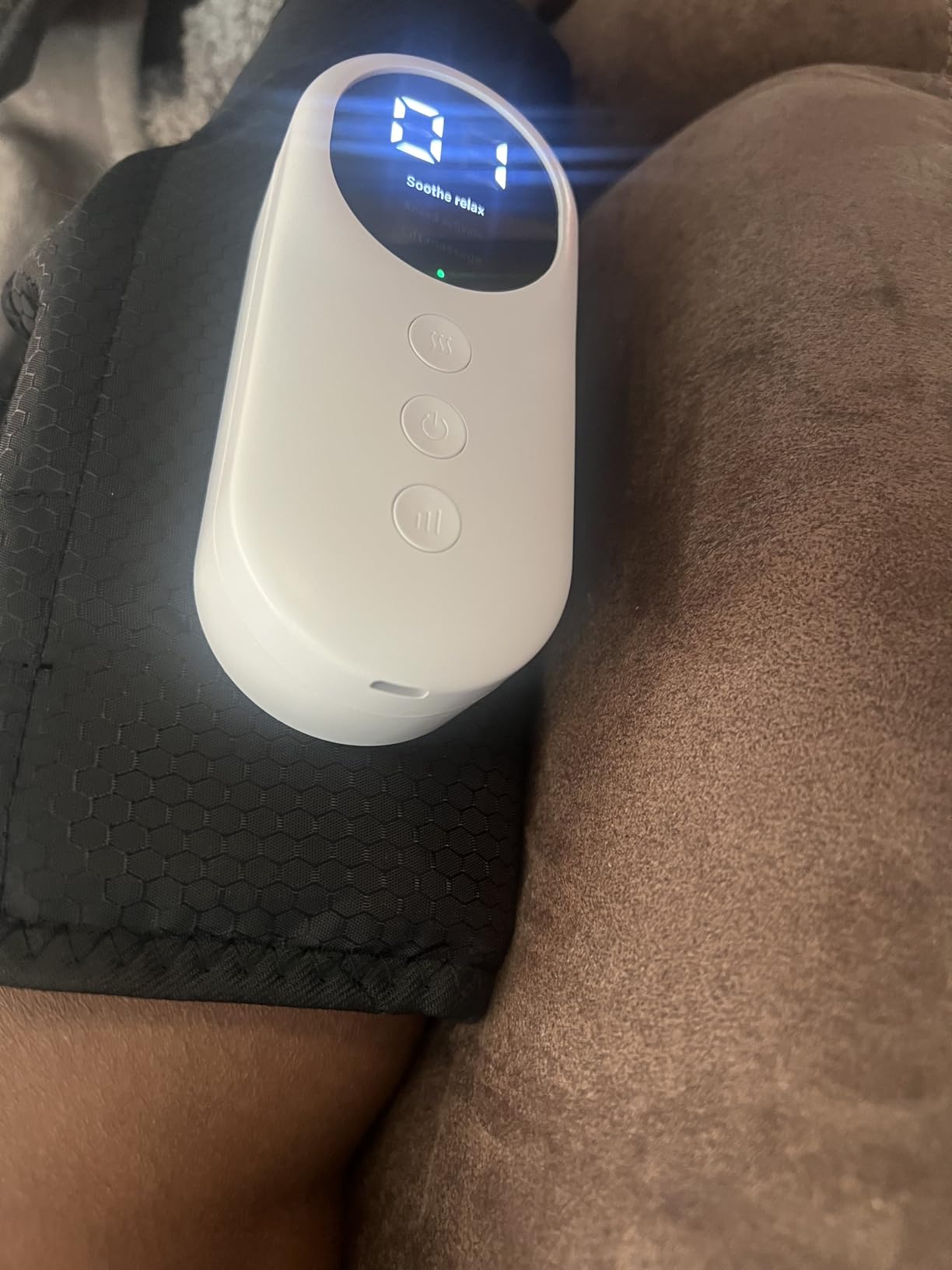 Leg Massager for Circulation and Pain Relief, Calf Air Compression Massager with Heat, Leg Massager with 3 Intensities, 3 Modes, Easy to use, Muscle Relaxation, Gifts (Pair) customer photo 2