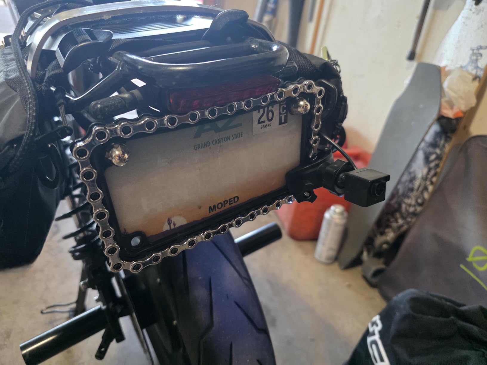 Bike Camera Rechargeable Battery 360° Rotation - Color Night Vision 3 Mins Easy Installation Wide View Handlebar 4.3'' HD 1080P Monitor Bicycle Rear View Camera for Mountain Ebike Wankskey customer photo 1