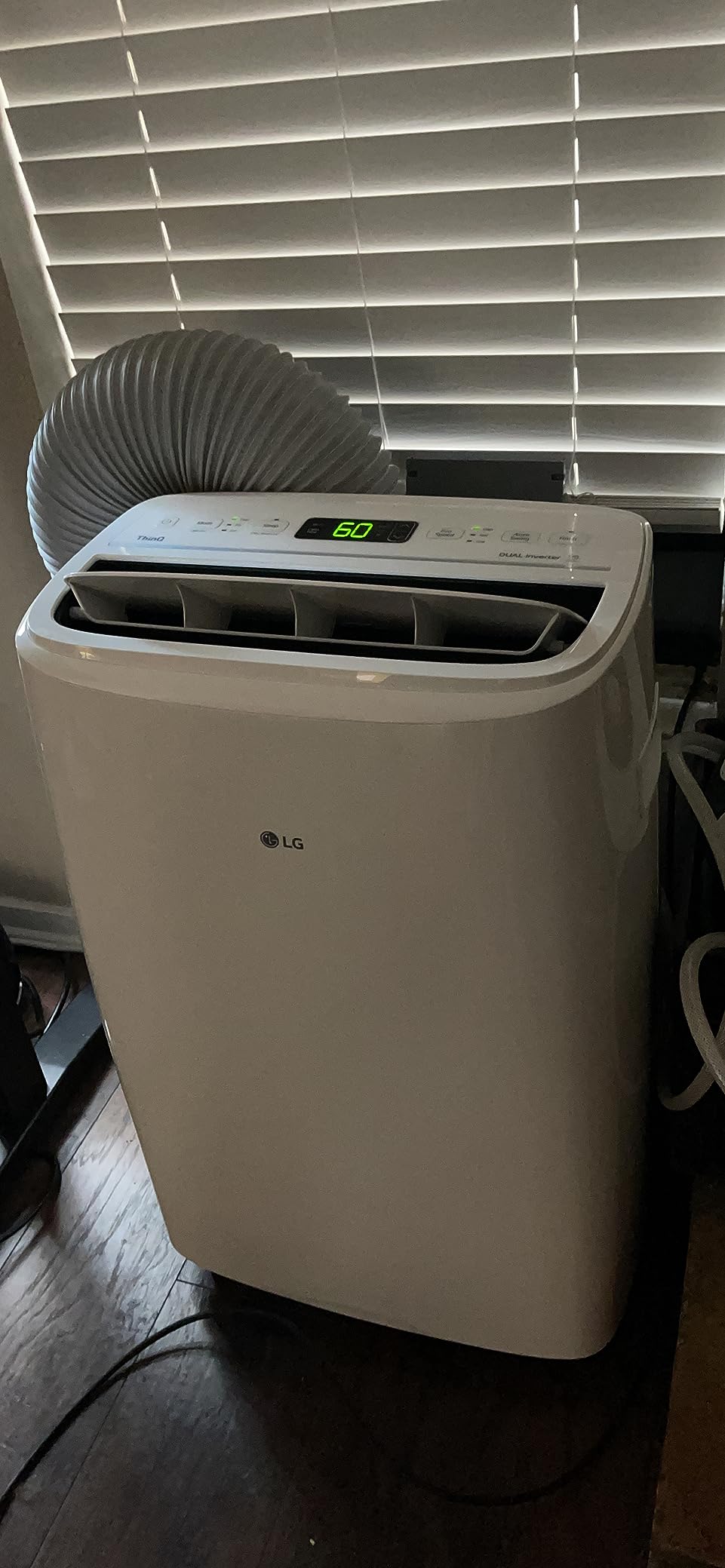 LG 10,000 BTU SACC (14,000 ASHRAE) Portable Air Conditioner Dual Inverter, Cools 450 Sqft Ultra Quiet with WiFi App customer photo 1