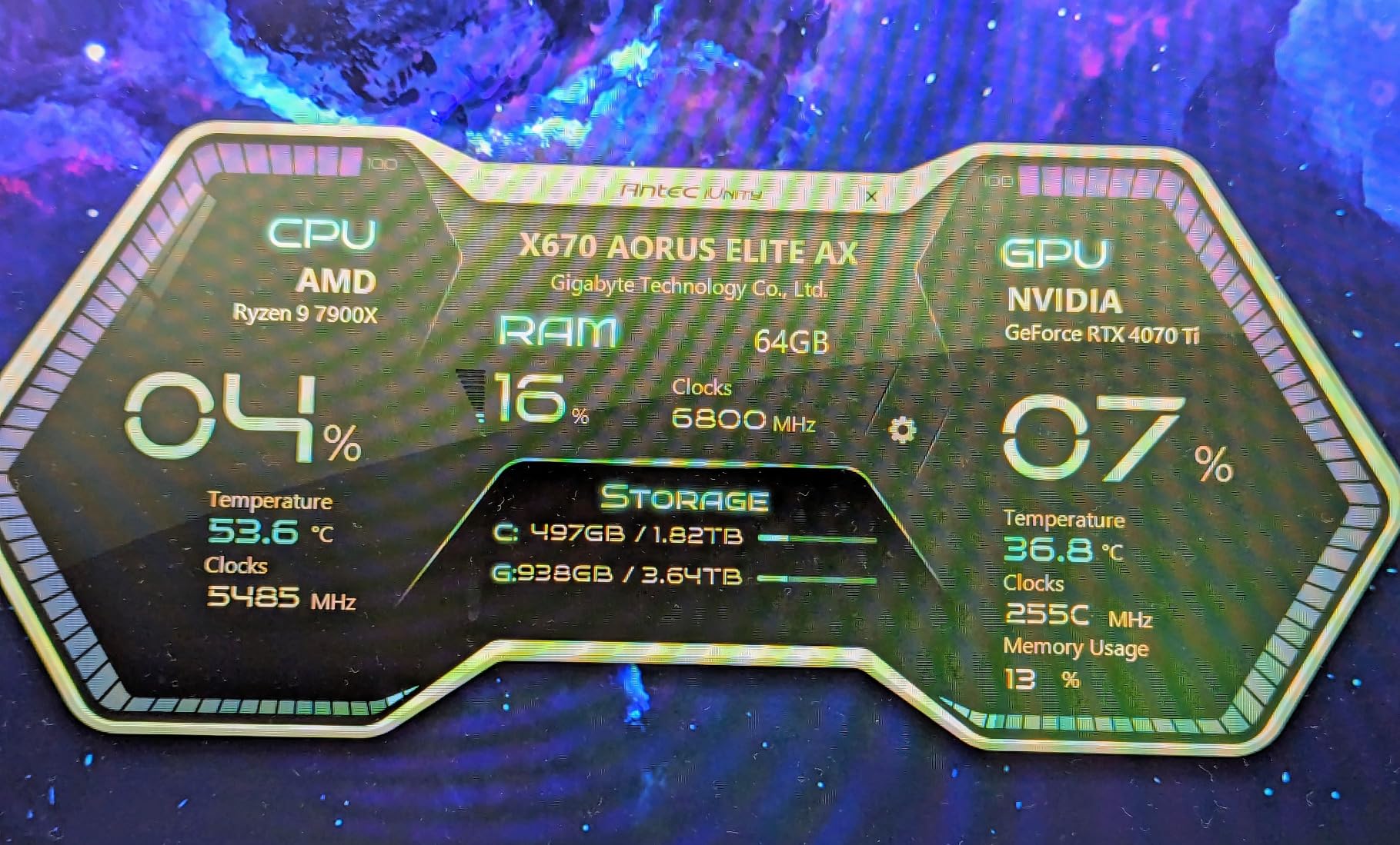 G.SKILL Trident Z5 RGB Series DDR5 RAM (Intel XMP 3.0) 32GB (2x16GB) 6800MT/s CL34-45-45-108 1.40V Desktop Computer Memory - Matte Black customer photo 1