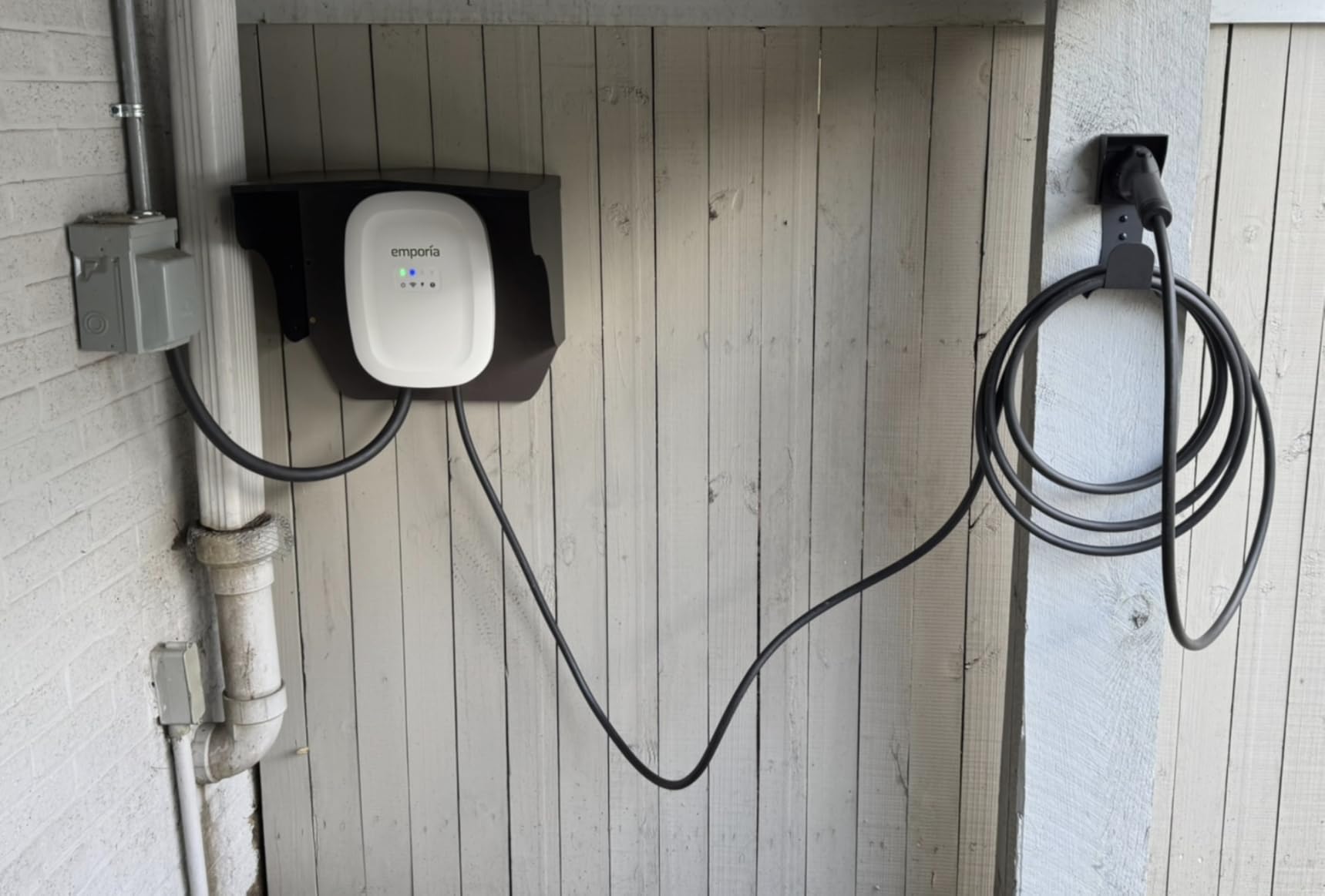 WallBox Electric Vehicle Charging Station Protective Roof Accessories Charging Post Roof Stainless Steel Cover Weatherproof customer photo 2