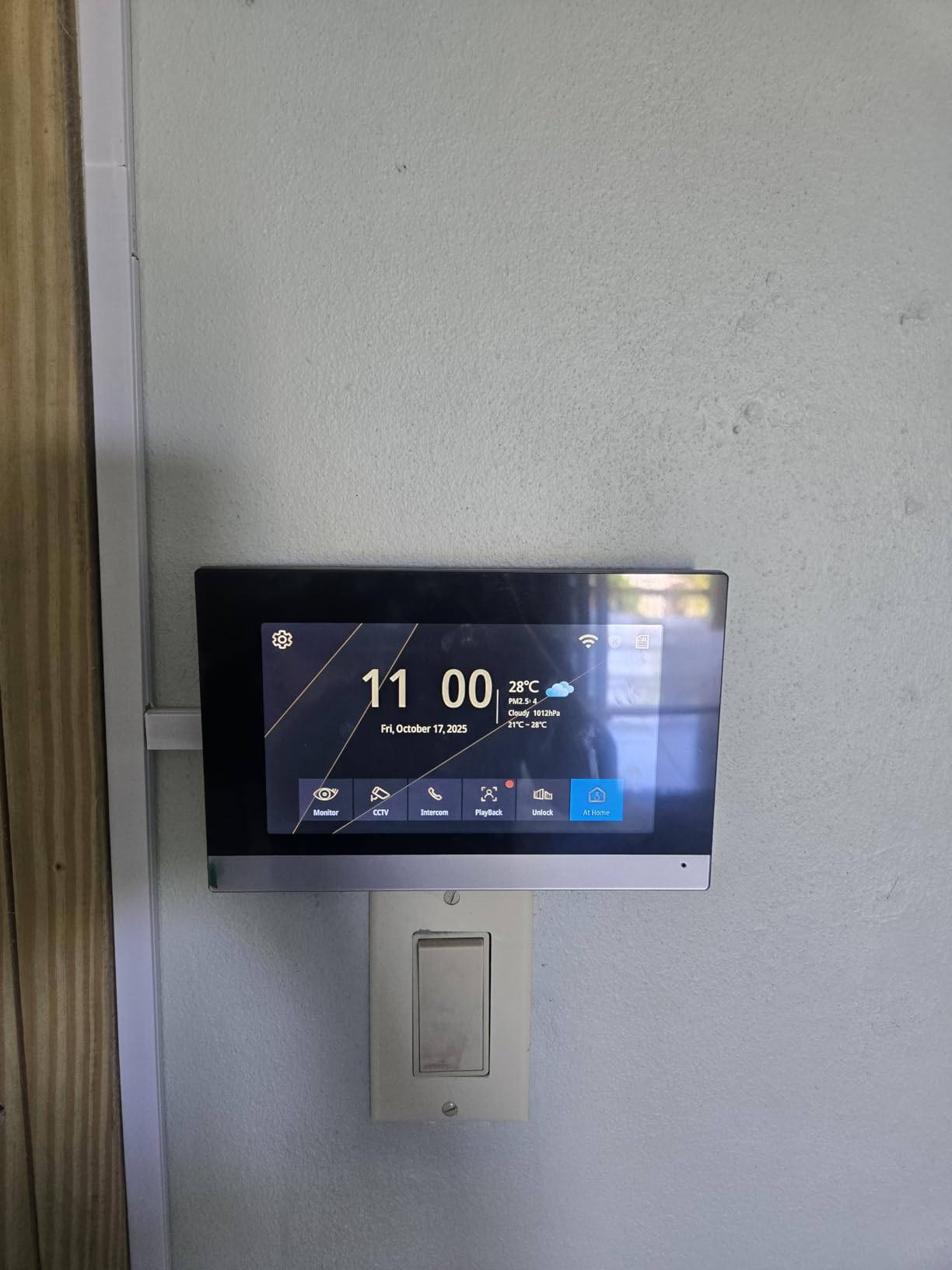 Wireless IP Video Doorbell Intercom System, WiFi 7 Inch Monitor with Metal HD Door Camera (Wired Power), Video Intercom with 32G Card Record, APP Remote 2-Way Audio, Unlock for Home Security System customer photo 1