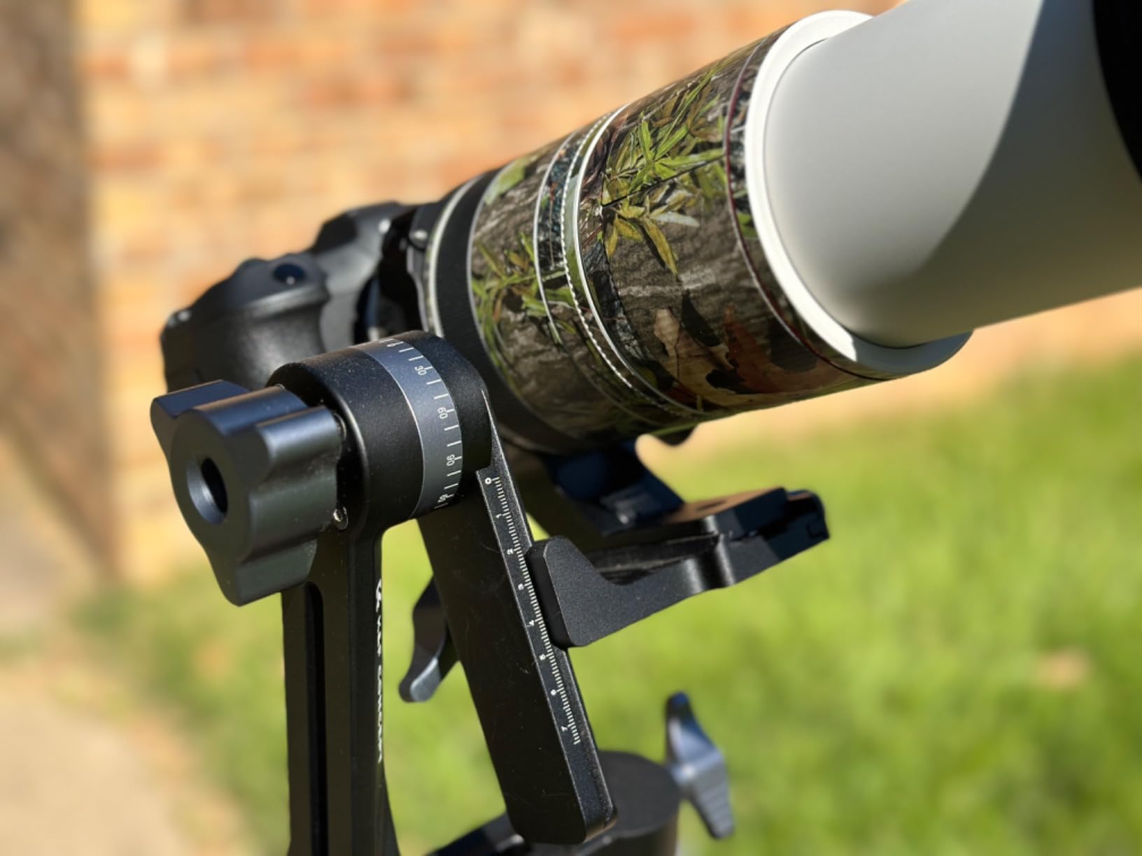 K&F CONCEPT Upgraded Gimbal Tripod Head, Exclusive Lubricant, All-CNC Aluminum Alloy Gimbal Head, Precise Horizontal and Vertical Adjustment Tripod Head, Maximum Load Capacity of 44.09lbs/20kg. customer photo 2