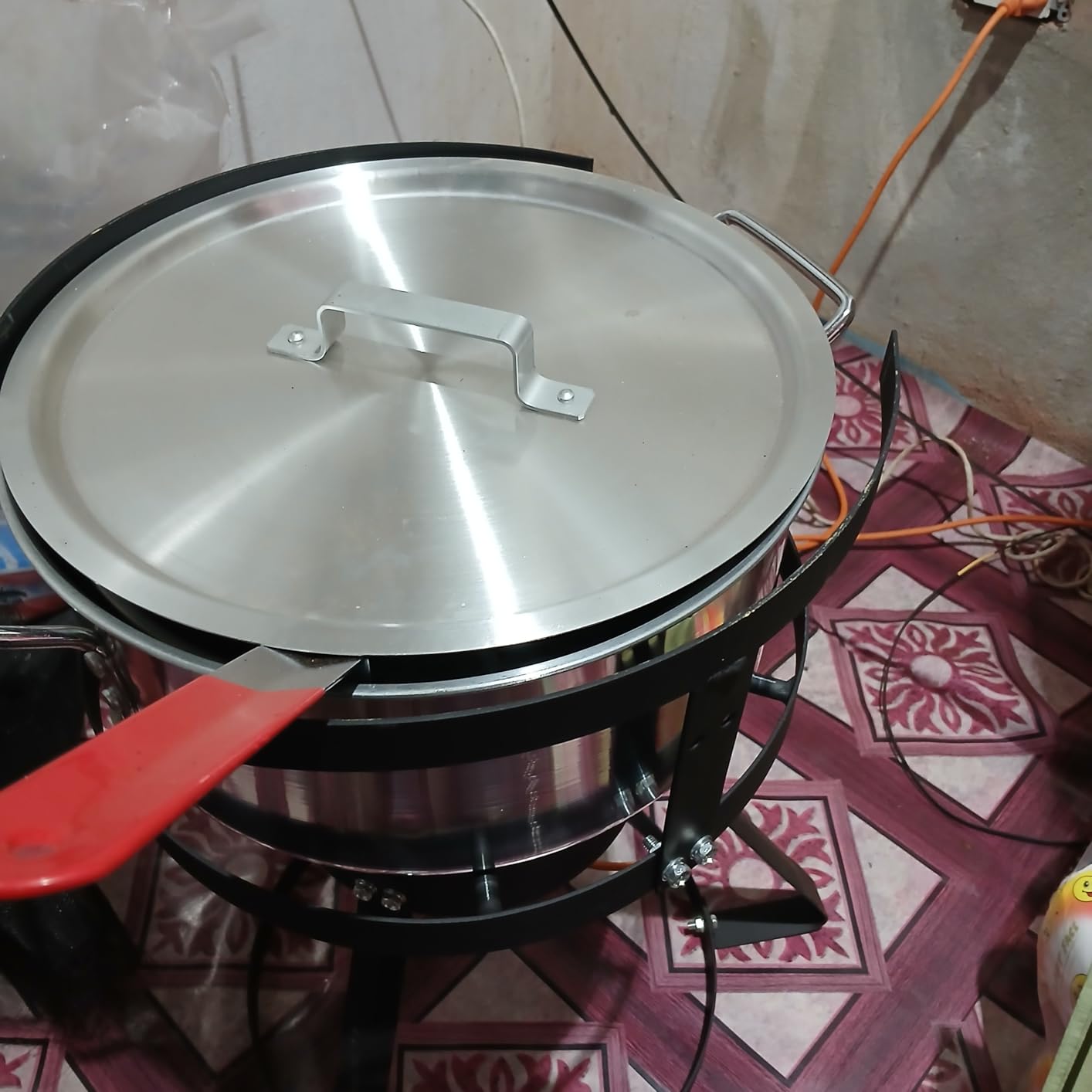 ROVSUN 30QT Turkey Fryer & 10QT Fish Fryer Kit w/ 55,000BTU Propane Stove, Aluminum Outdoor Deep Fryer & Seafood Boiler Steamer w/Baskets, Thermometer, Marinade Injector, Turkey Rack & Rack Lifter customer photo 2