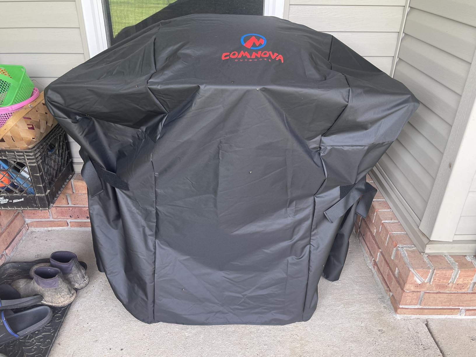 Comnova Grill Cover 72 Inch - 600D BBQ Cover for Outdoor Grill Heavy Duty and Waterproof, Large Barbecue Gas Grill Covers for Weber, Char-Broil, Nexgrill, Monument, Dyna-glo customer photo 2