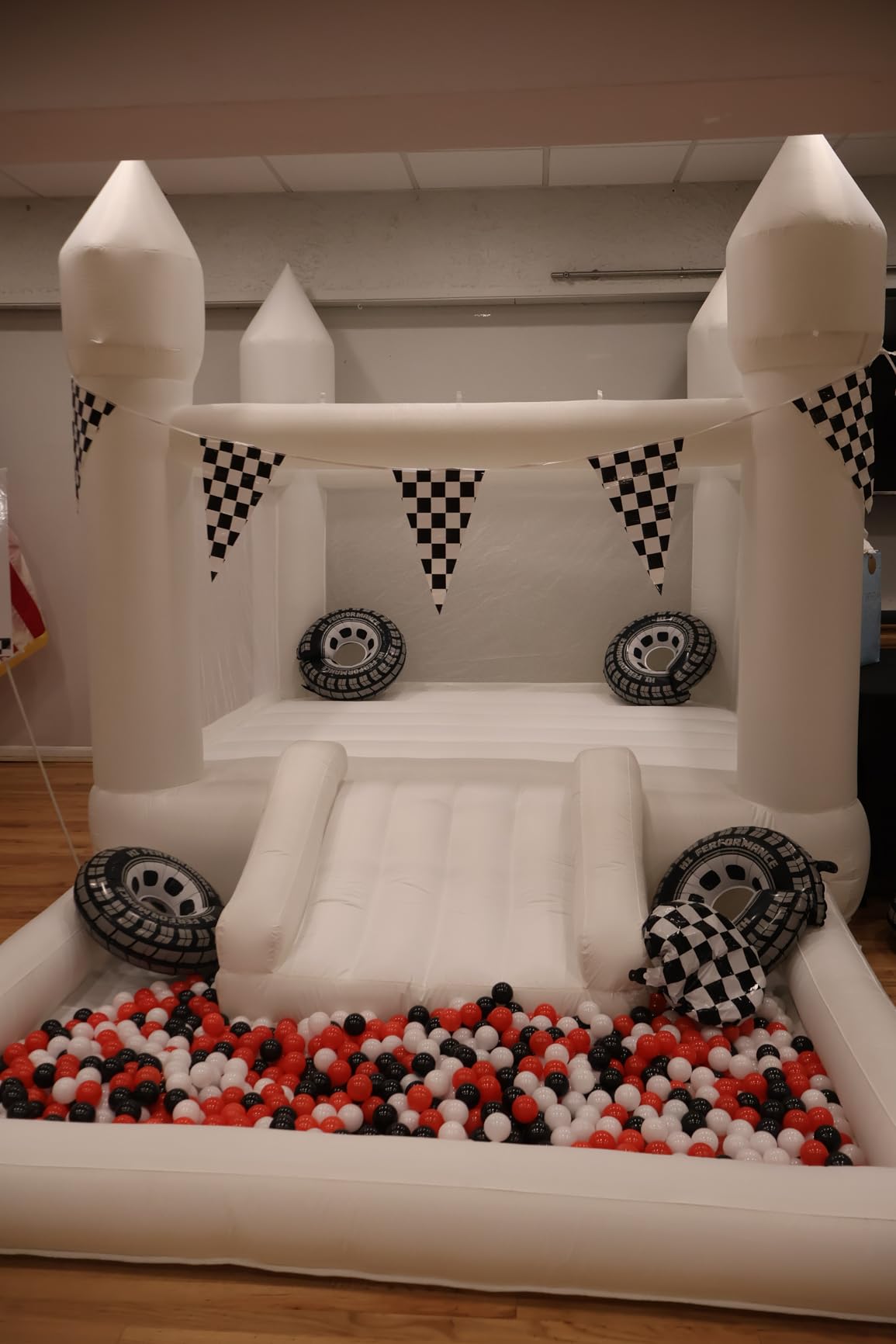 Inflatable White Bounce House for Kids with UL Blower-Portable, Large Ball Pool and Jump Space 3in1 Bouncy Castles customer photo 2