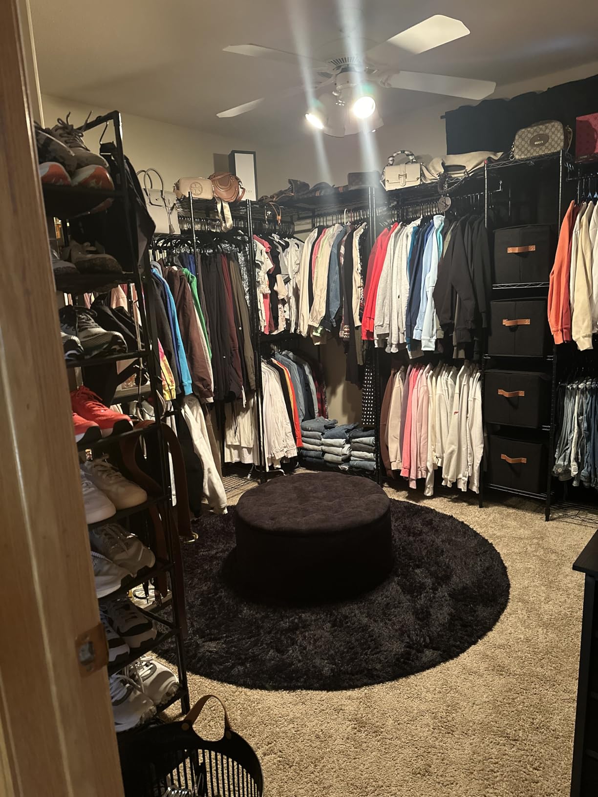 VIPEK L4 Garment Rack L Shaped Clothes Rack for Corner, Freestanding Portable Wardrobe Closet Heavy Duty Clothing Rack with 3 Hanging Rods & 2 Side Hooks, 43.3