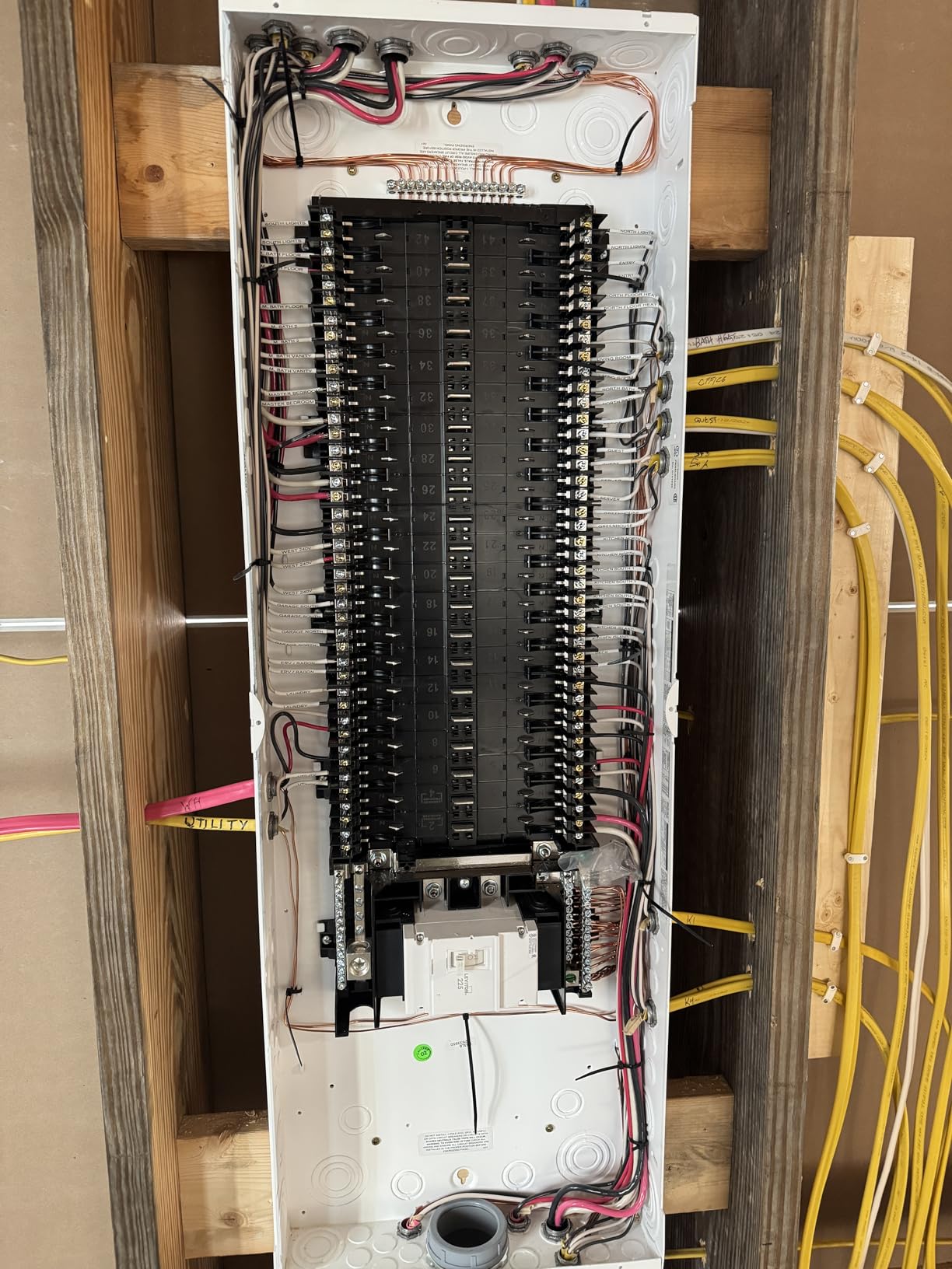 Leviton 42 Space, 42 Circuit Indoor Load Center with 225 Amp Main Circuit Breaker, LP422-BPD customer photo 1