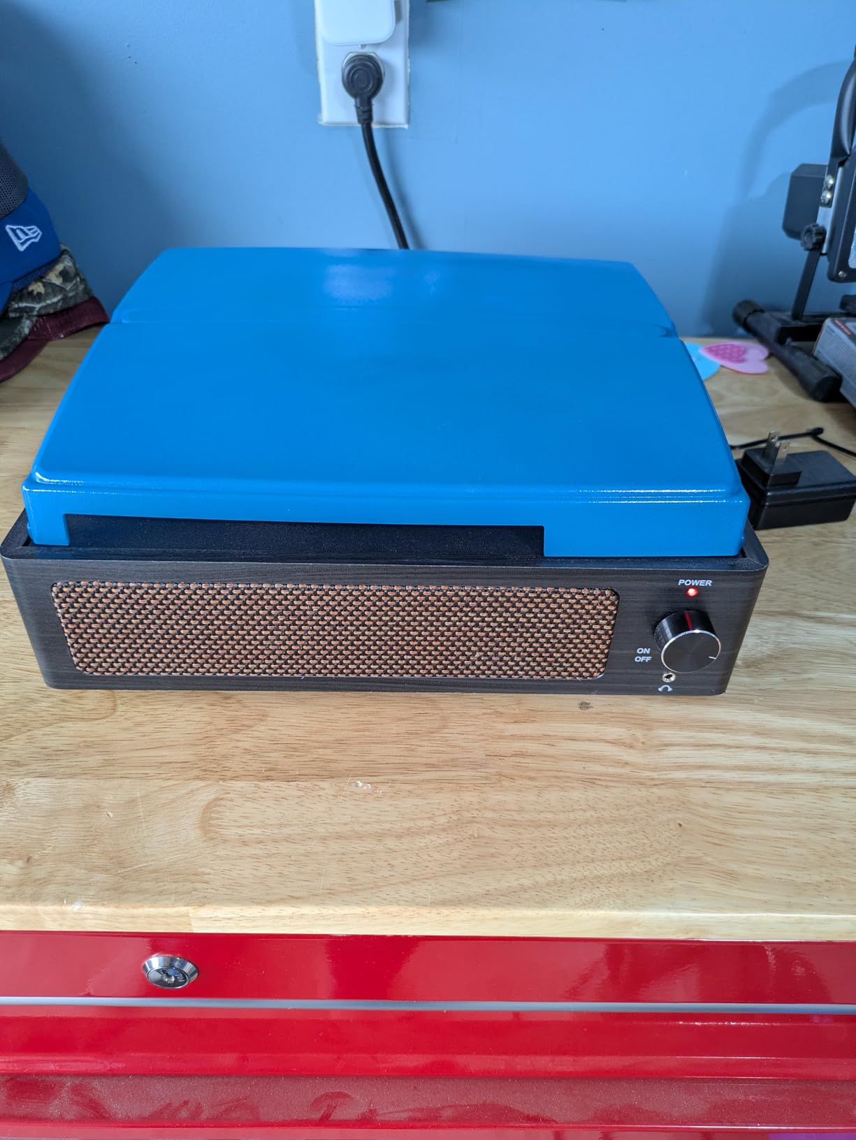 Vinyl Record Player with Speakers Vintage Turntable customer photo 1