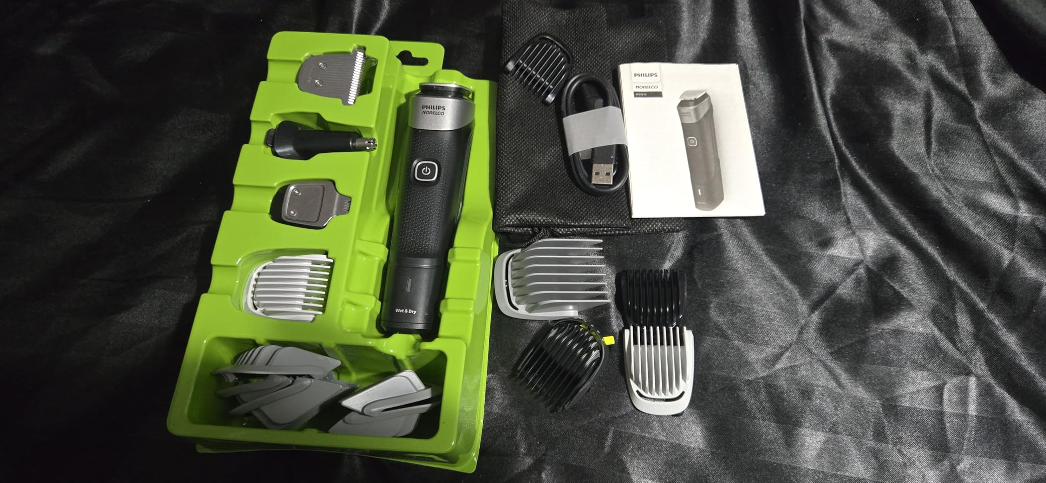 Philips Norelco Multigroom 5000 Series, All-in-One Trimmer and Hair Clipper, 18-Piece Men's Grooming Kit for Beard, Face, Hair, Body and Intimate Areas, No Blade Oil Needed, Model MG5910/49 customer photo 1