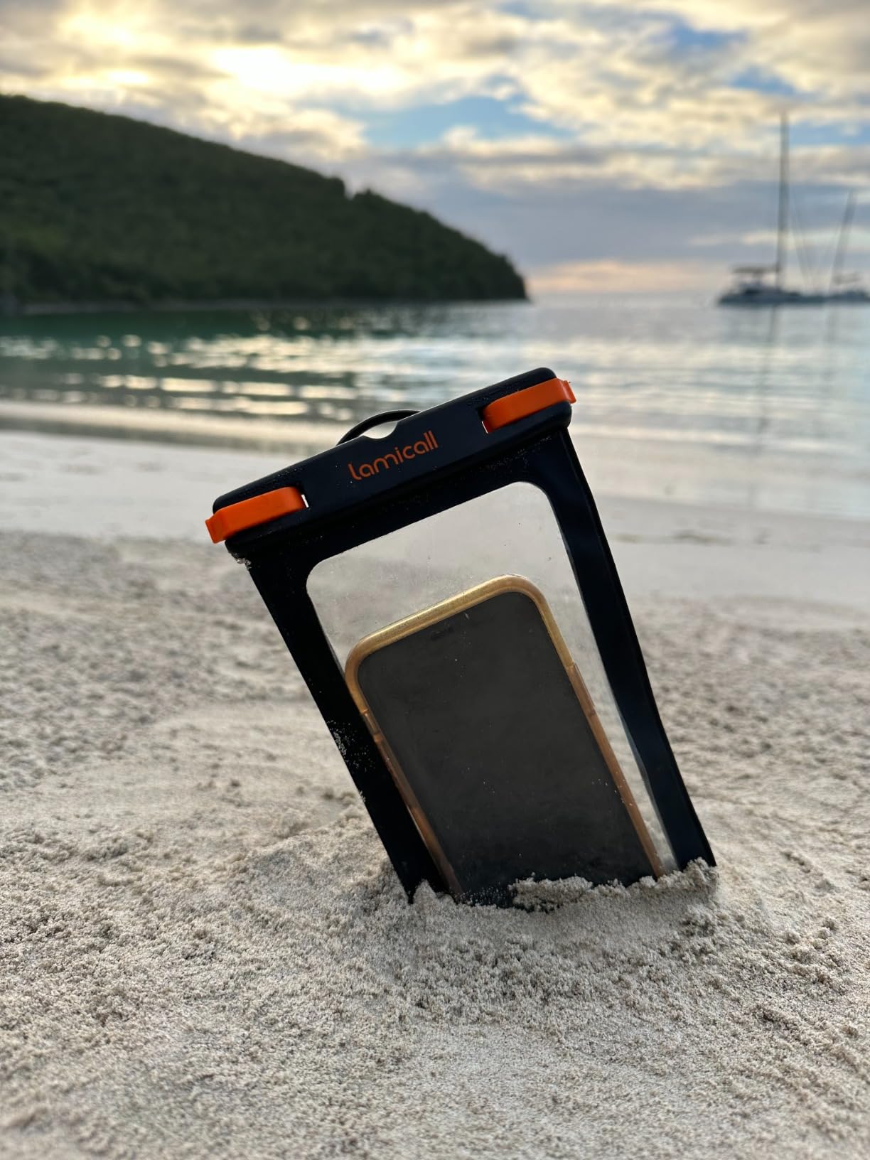 Lamicall Waterproof Phone Pouch Case - [2 Pack][Easy Lock & Heavy Duty] IPX8 Water Proof Cell Phone Dry Bag for Beach, Gift Protector for iPhone 17 16 15 14 13 12 11 Pro Max Plus Air, Galaxy S25, 4-7