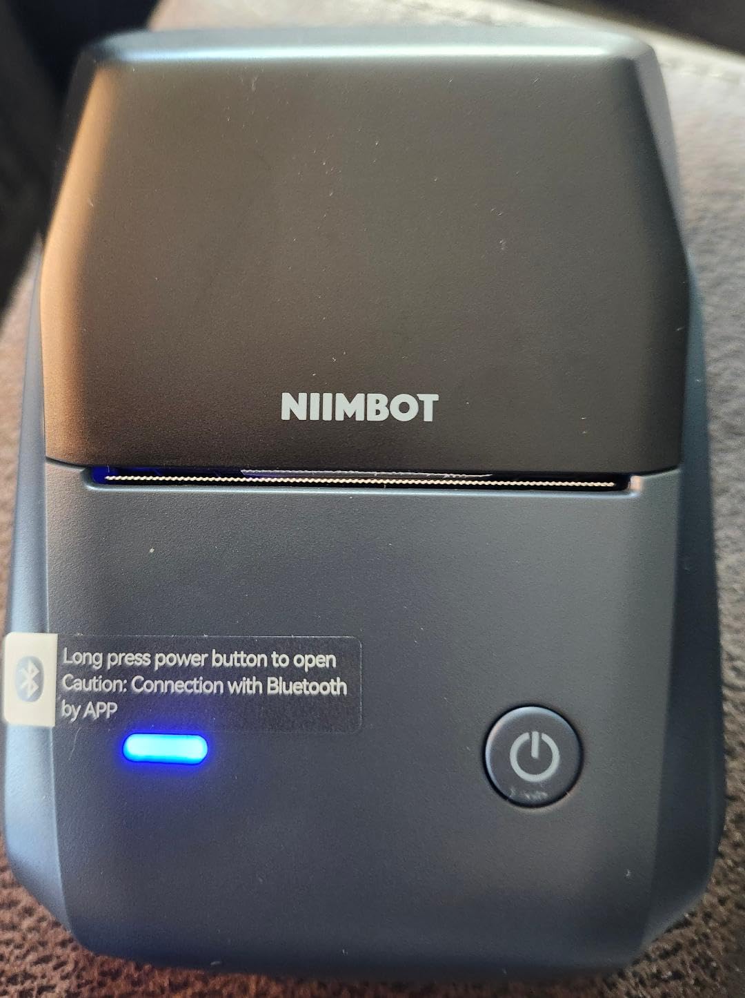 NIIMBOT B1 Label Maker Machine with Tape, 2 Inch Portable Label Printer, Bluetooth Thermal Label Printer with Multiple Templates for Small Business, Office, Home, School (Blue, 1 Printer+1 Roll Label) customer photo 2