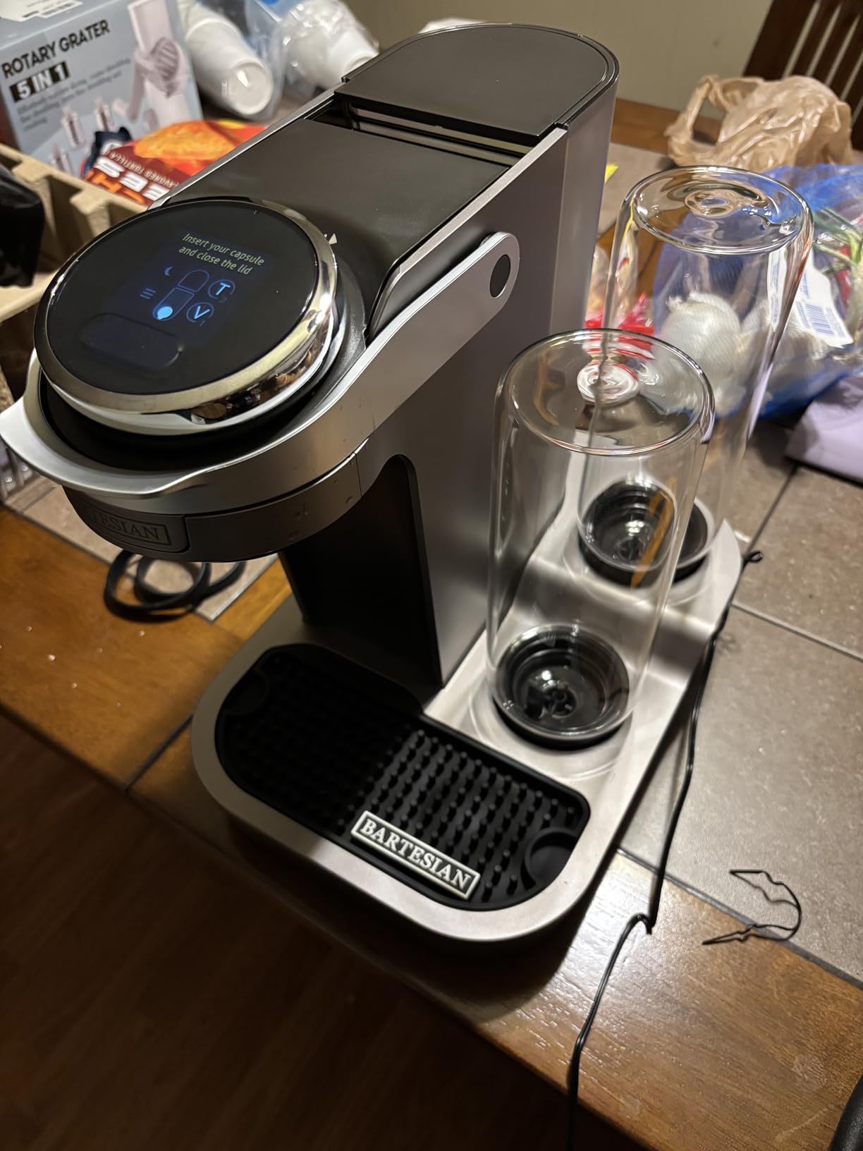 Bartesian Duet Cocktail Machine and Margarita Maker - Compact Home Bartender Mixologist Drink Mixer with 2 Glass Spirit Bottles - Automatic Machine Creates Premium Cocktails and Mocktails in Seconds customer photo 2