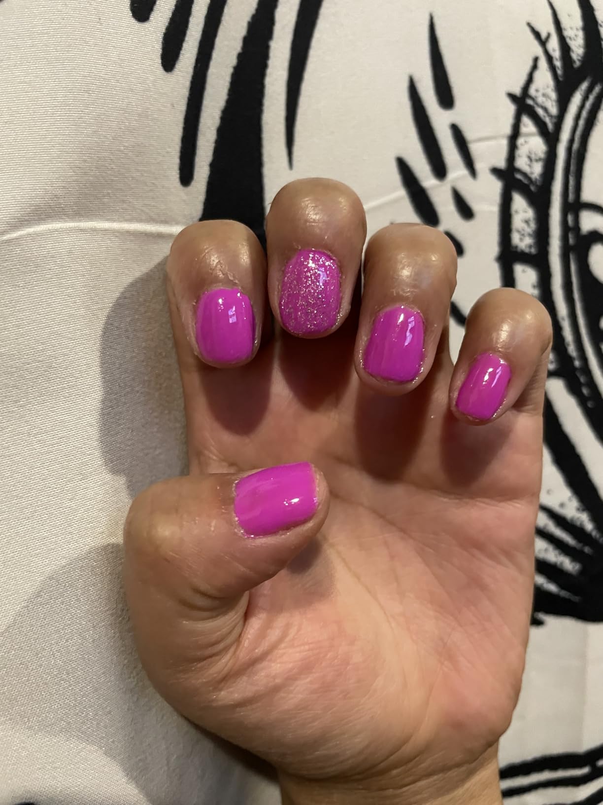 268W UV LED Nail Lamp, LKE Nail Dryer for Gel Polish, 4 Timers UV Nail Lamp Professional Nail Light, 57Pcs Lamp Beads customer photo 1