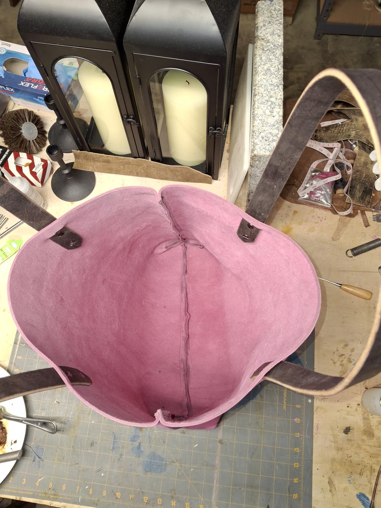 Leather Sewing Machine Cobbler Stitching Machine Shoe Repair Machine with Dual Cotton Nylon Line for Sewing Upsolery, Bags, Tents, Clothes, Belt and Coats customer photo 1