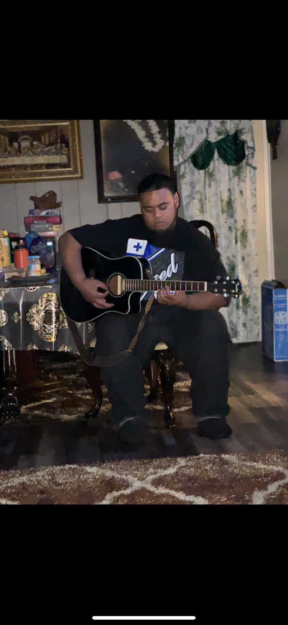 Fender Dreadnought Acoustic Guitar - Natural Bundle with Gig Bag, Tuner, Strings, Picks, and Austin Bazaar Instructional DVD customer photo 2