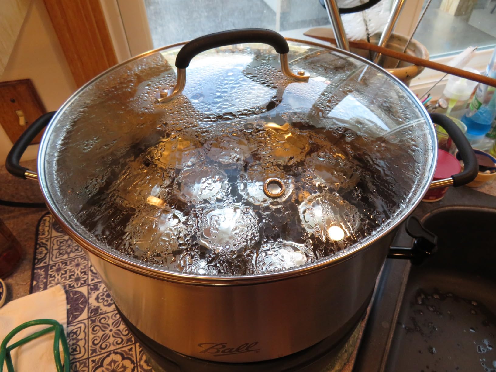 Ball EasyCanner Electric Water Bath Canner, 21-Quart Capacity, Automated Heating, Multicooker & Steamer Functionality customer photo 2