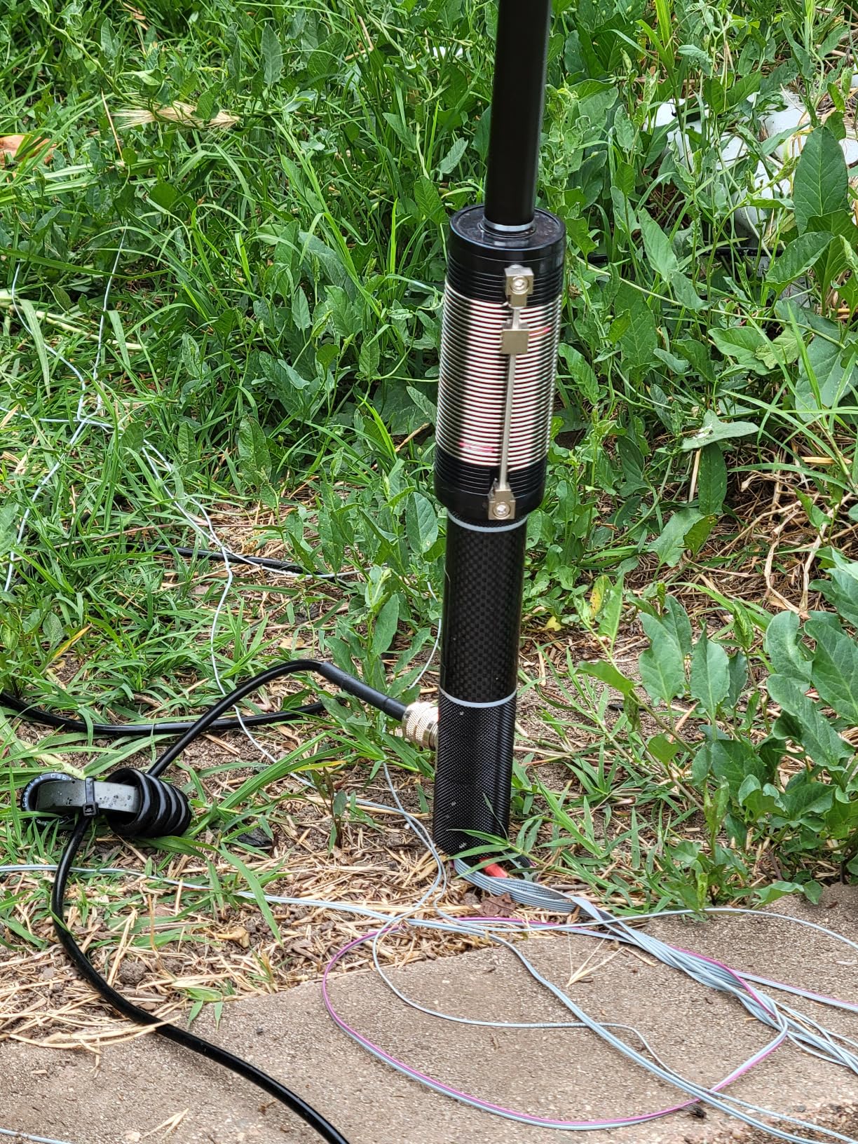 JPC-12 HF Antennas for Ham Radio 7-50MHz All Band HF Vertical Antenna with Low SWR 40m-6m 8 Bands Easy Setup for POTA/Field Day for Outdoor 4.1 Meter(13.5Ft) customer photo 2