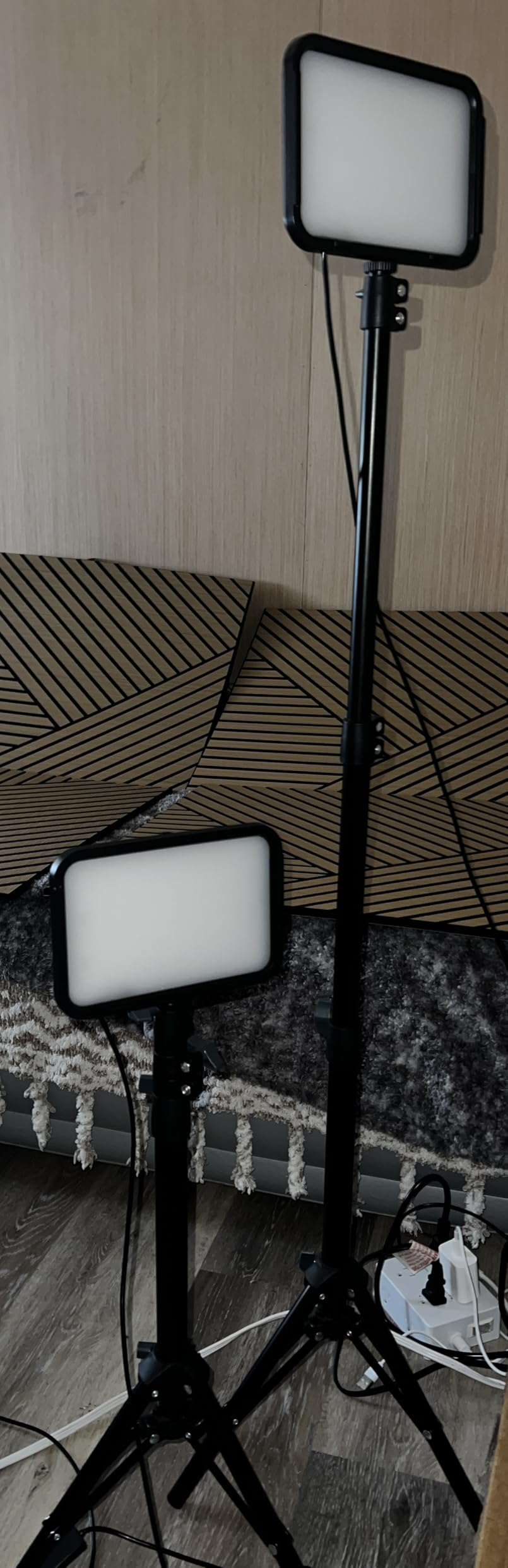 Torjim RGB Photography Video Lighting, Studio Lights with Adjustable Tripod Stand - 16 Color Lighting for Video Recording/YouTube/TikTok/Live Streaming/Make up/Vlogging customer photo 2