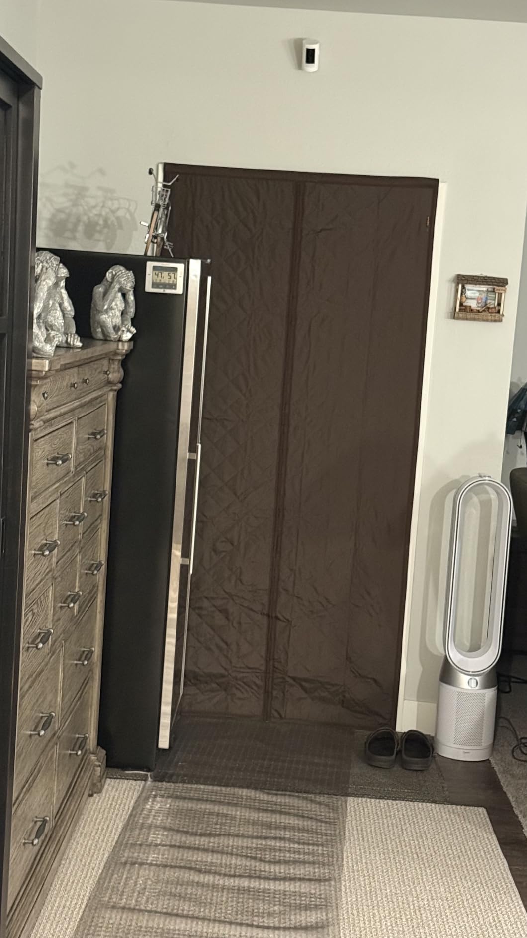 RYB HOME Grey Large Thermal Insulated Curtain for Winter, Window Insulation Soundproof Room Divider customer photo 2