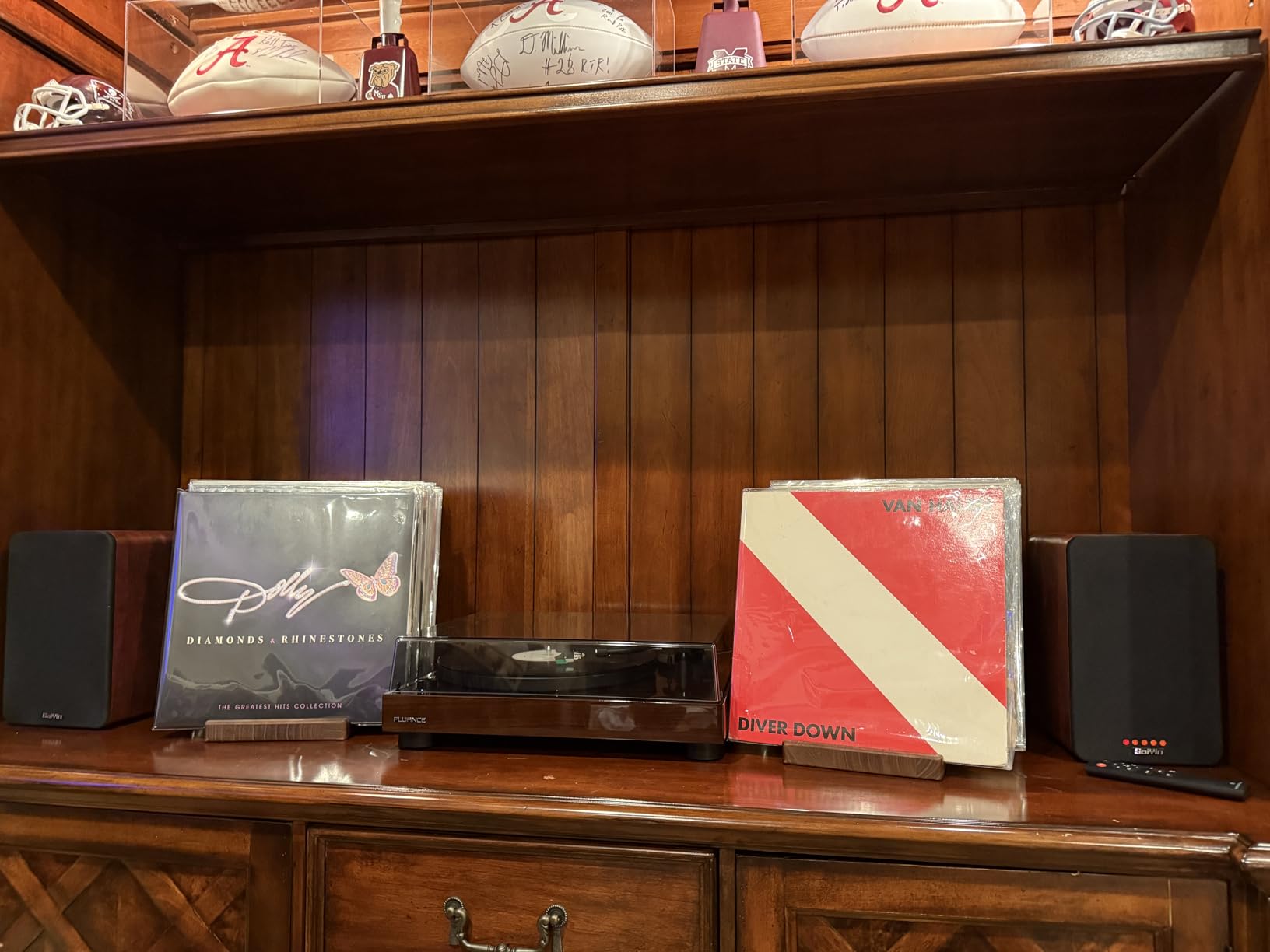 Saiyin Bluetooth Bookshelf Speakers for Record Player, Powered Studio Monitor Speaker with 5.2 Inch Woofer, Horn Tweeter and Optical RCA Inputs, Subwoofer Line Out for Turnable customer photo 1