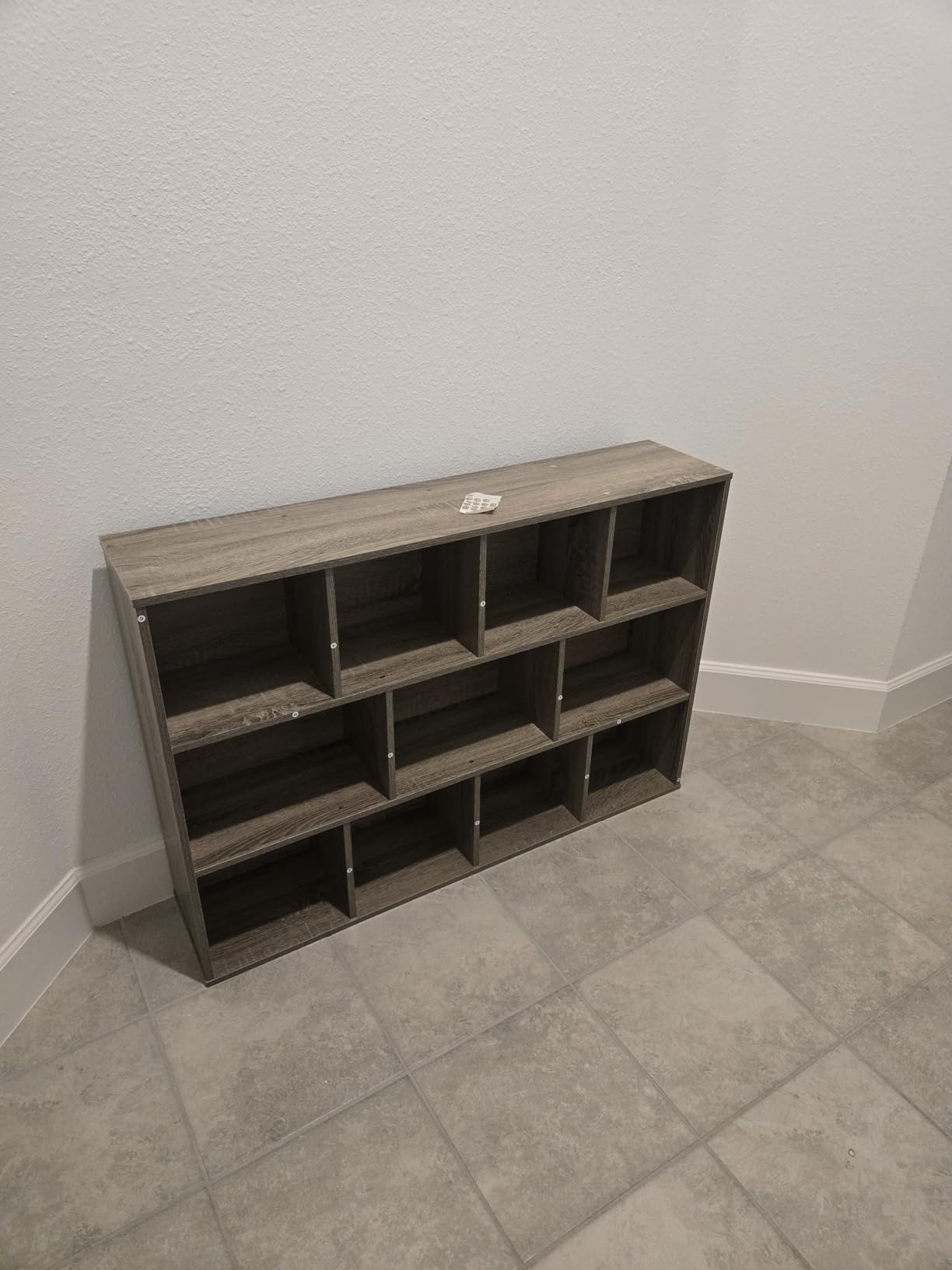 Furinno LUDER Book Shelf, 3-Tier Modern Bookshelf, Bookcase with 1 Door Storage Cabinet, 9.3 x 12 x 31.5, for Organization and Storage, for Living Room, Bedroom, Home Office, White customer photo 1