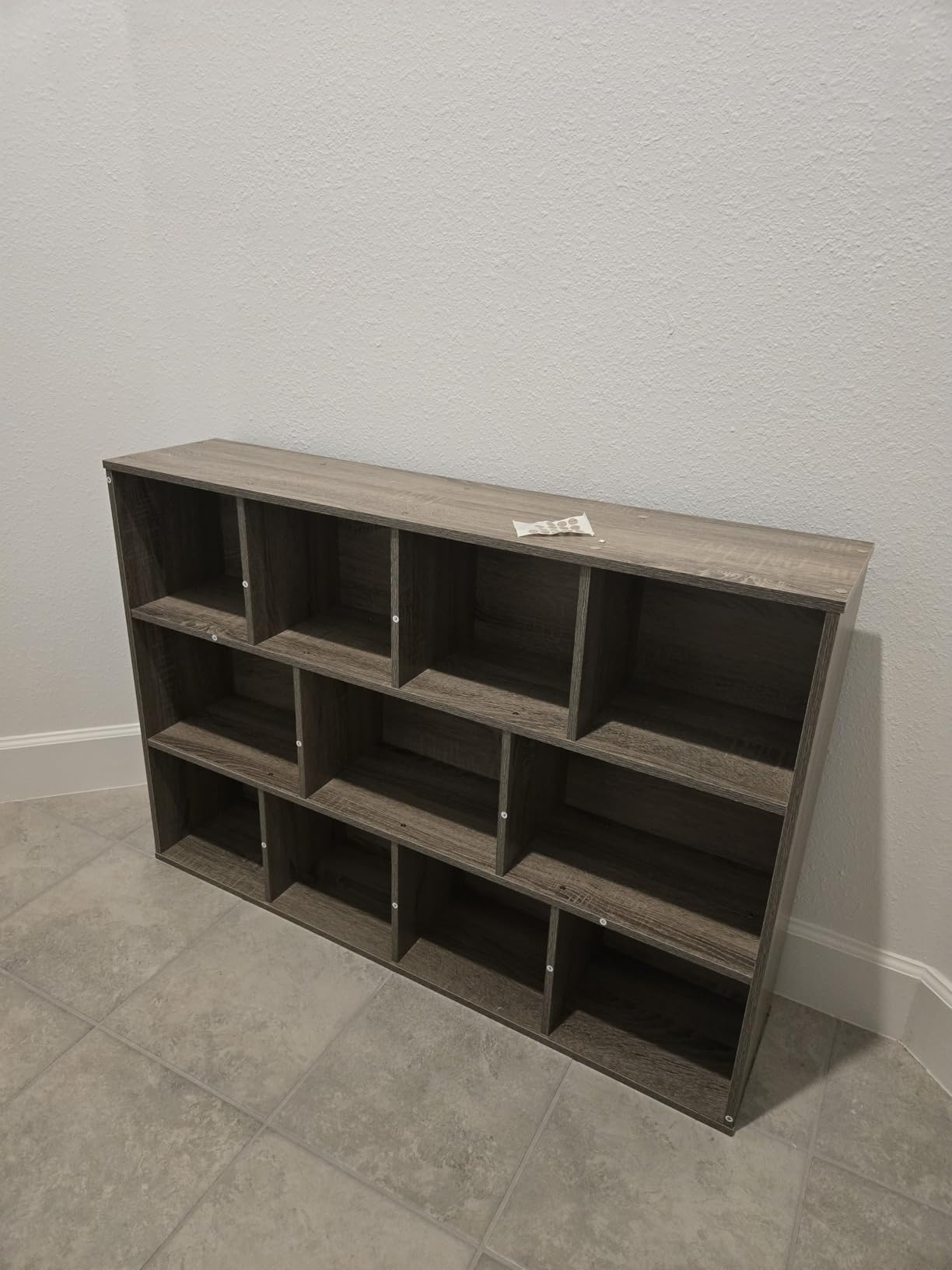 Furinno LUDER Book Shelf, 3-Tier Modern Bookshelf, Bookcase with 1 Door Storage Cabinet, 9.3 x 12 x 31.5, for Organization and Storage, for Living Room, Bedroom, Home Office, White customer photo 2