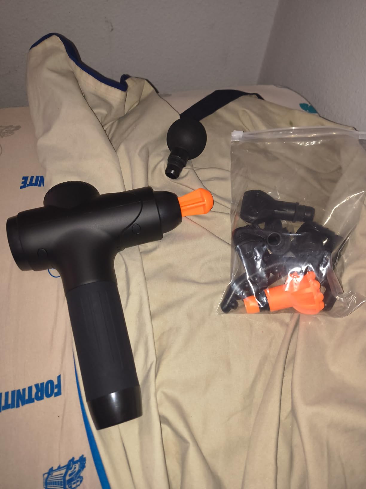 TOLOCO Massage Gun Deep Tissue, Percussion Massage Gun with 10 Replacement Heads, Super Quiet Portable Electric Massager for Athletes customer photo 1