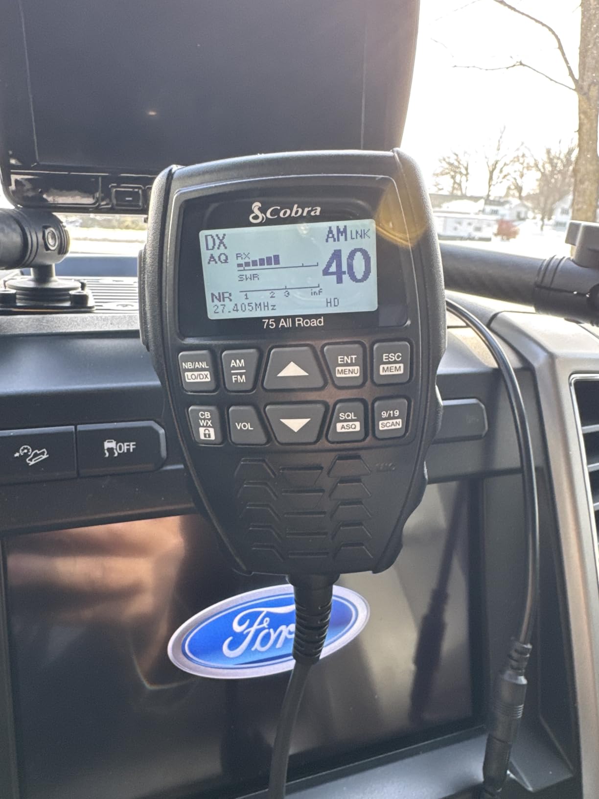 Cobra 75 All Road Wireless CB Radio - Dual-Mode AM/FM, Full 40 Channels, Bluetooth Connectivity, Digital Noise Cancellation, Waterproof, Instant Channel 9, 4-Watt Output, Easy to Operate, Black customer photo 1