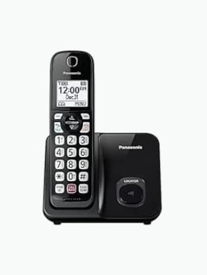Panasonic Cordless Phone with Advanced Call Block, Bilingual Caller ID, Easy to Read Large High-Contrast Display, Expandable System with 1 Handset, KX-TGD810B (Black) customer photo 1