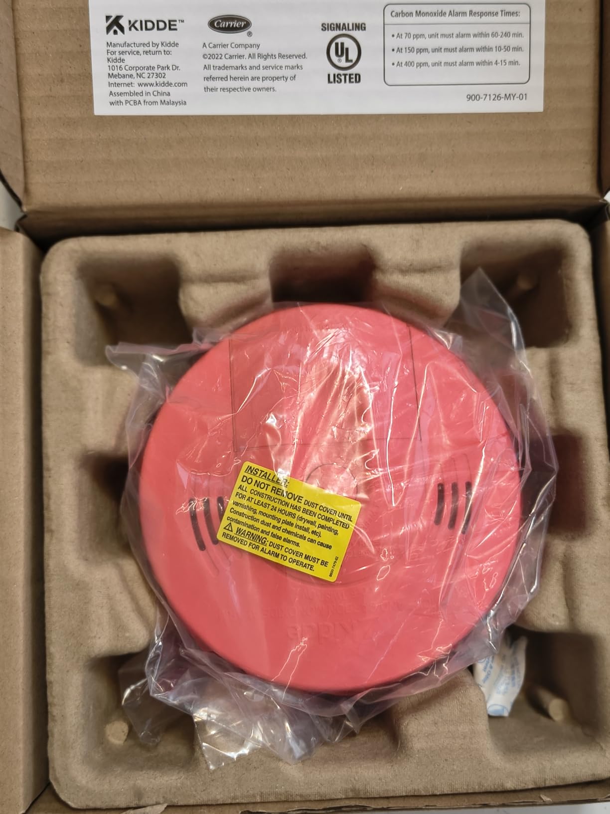 Kidde Smoke & Carbon Monoxide Detector, AA Battery Powered, LED Warning Light Indicators customer photo 2