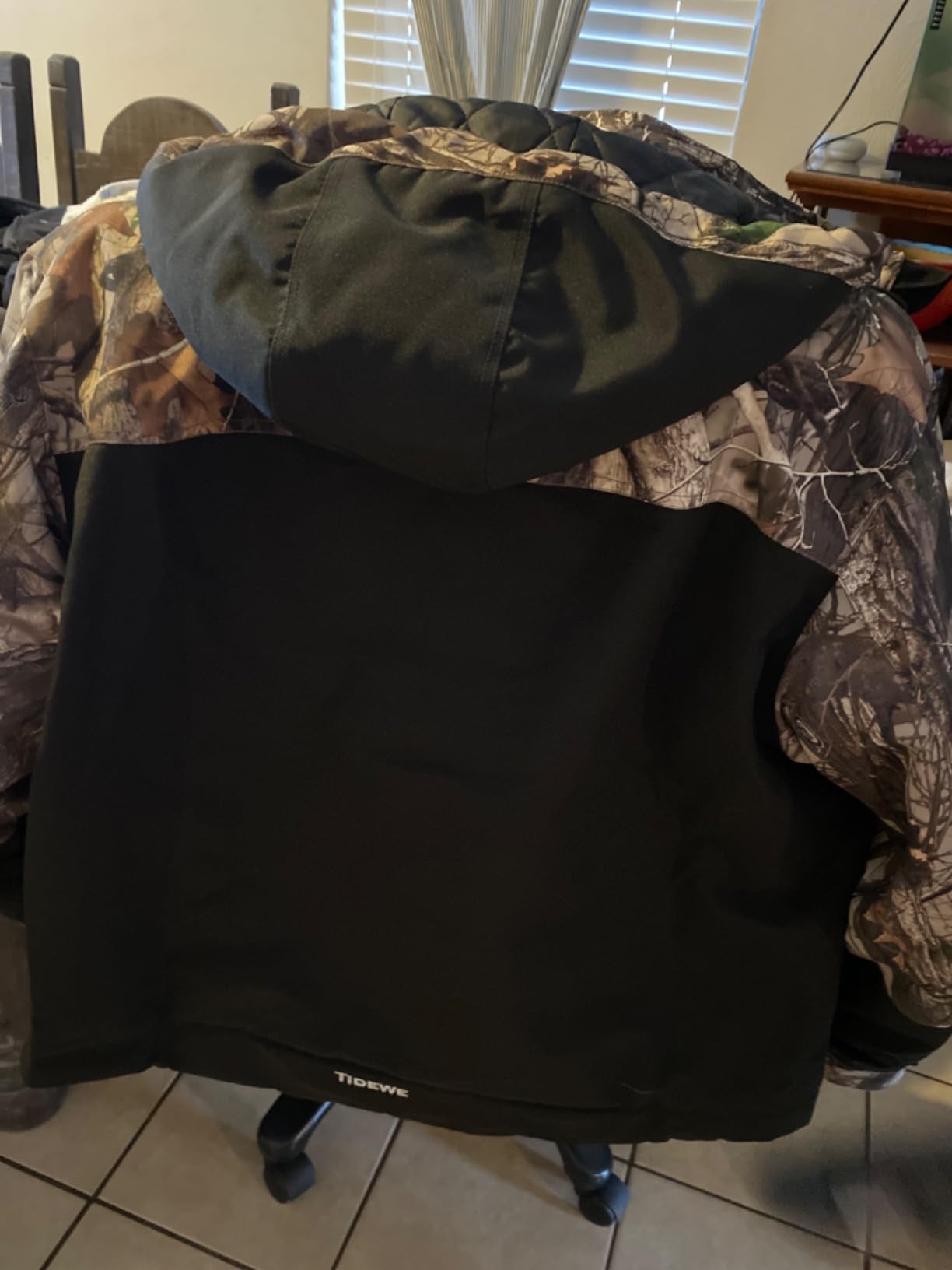 TIDEWE Heated Jackets for Men with Battery Pack, 180G Insulation Work Jackets, Water-resistant Coat customer photo 1