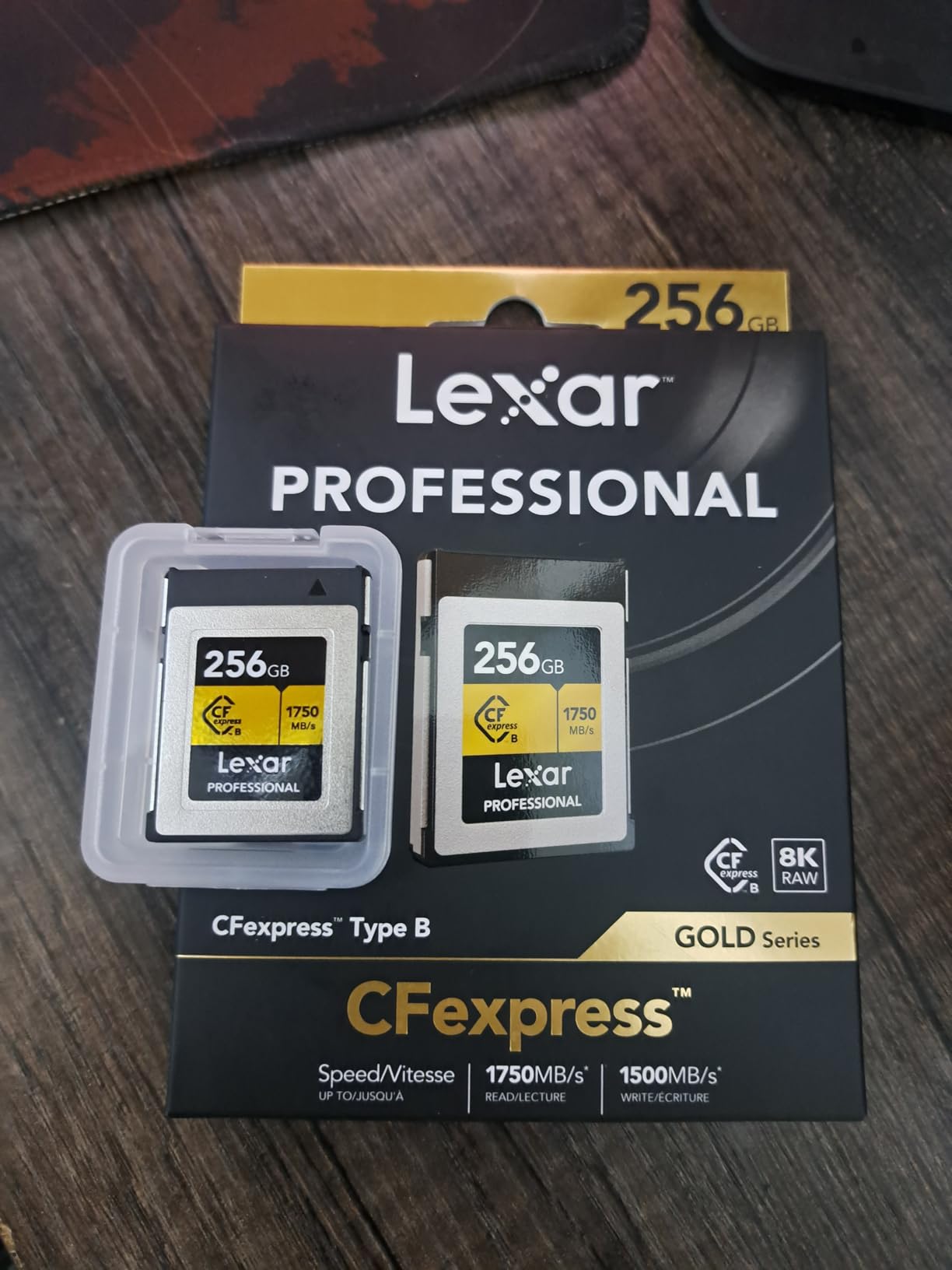 Lexar 256GB Professional CFexpress Type B Memory Card GOLD Series, Up To 1750MB/s Read, Raw 8K Video Recording, Supports PCIe 3.0 and NVMe customer photo 1