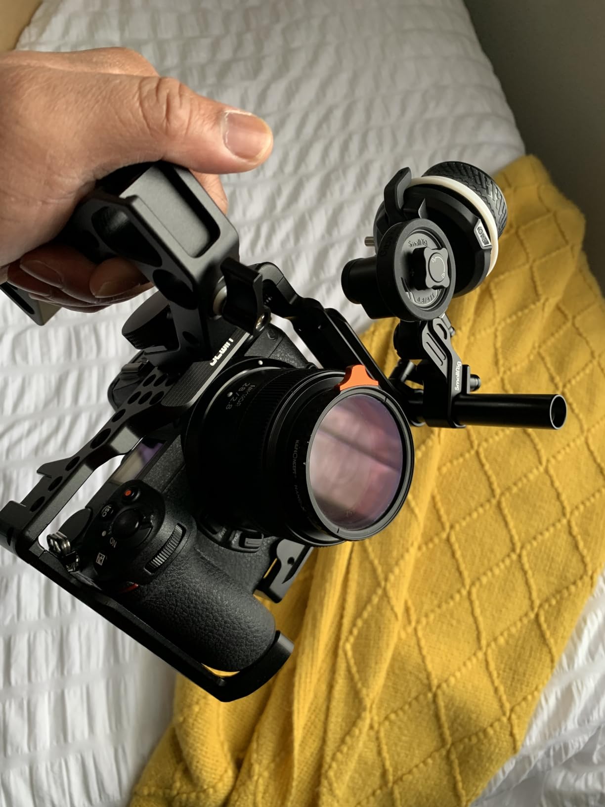 SmallRig F60 Modular Follow Focus with A/B Stops, Allows Wide-Range (0.6kgf-1.8kgf) Stepless Damping Adjustment, with 15mm Rod Clamp and Snap-on Gear Ring Belt for DLSRs and Mirrorless Camera customer photo 1