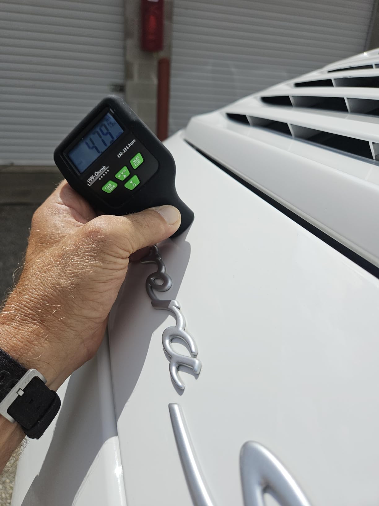 Paint Thickness Gauge CM-224 Auto - Digital Coating Thickness Meter for Cars and Automotive Inspection, Fe / Al / Fe+Zn Detection, 0.1 um Resolution, Factory Calibrated, Large Backlit LCD customer photo 1