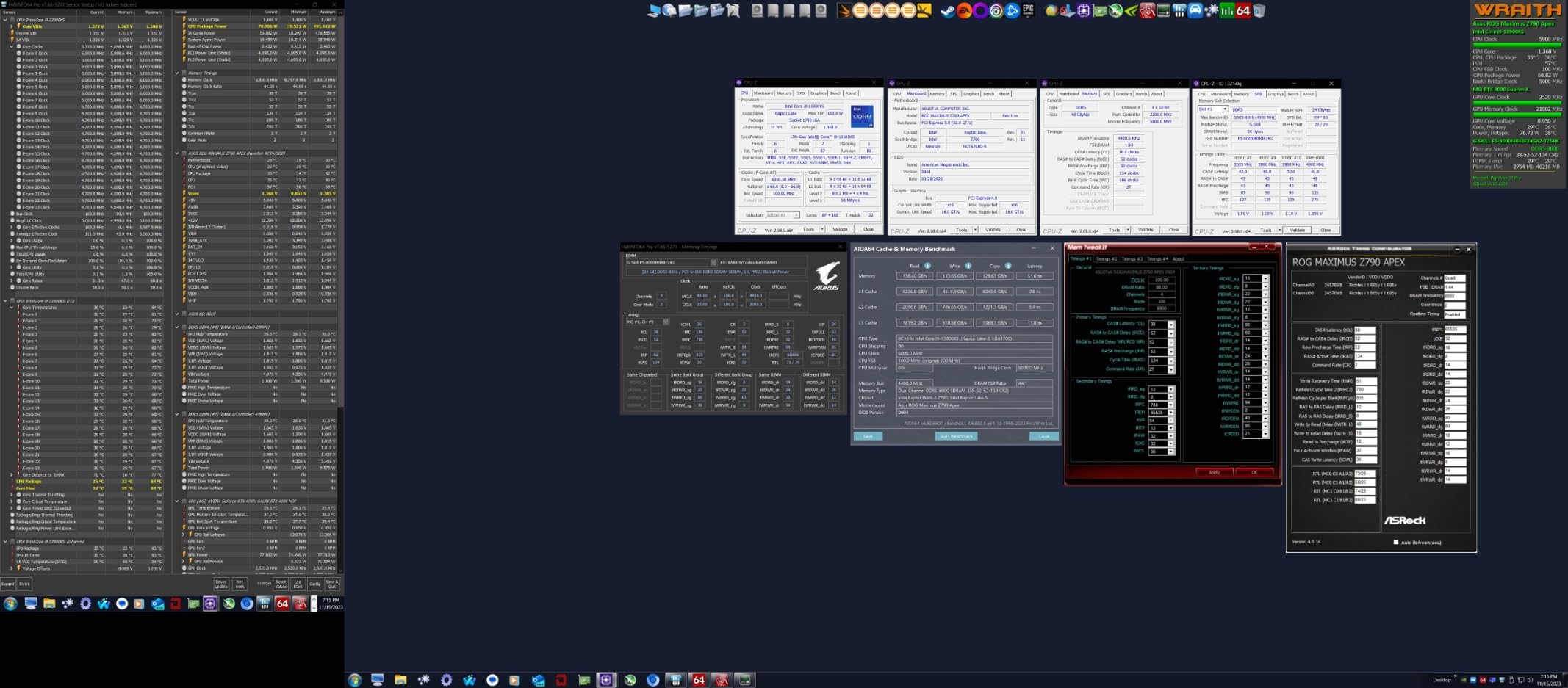G.SKILL Trident Z5 RGB Series DDR5 RAM (Intel XMP 3.0) 48GB (2x24GB) 8000MT/s CL40-48-48-128 1.35V Desktop Computer Memory U-DIMM - Matte Black customer photo 1