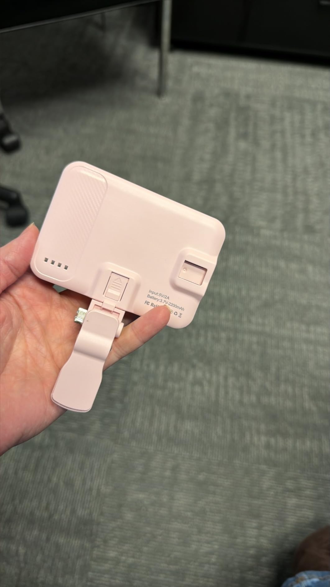 ALTSON 60 LED Portable Selfie Light Video Conference Lighting with Clip & Camera Tripod Adapter Rechargeable 2200mAh CRI 97+, 3 Light Modes for Phone iPhone Webcam Laptop Photo Makeup customer photo 2