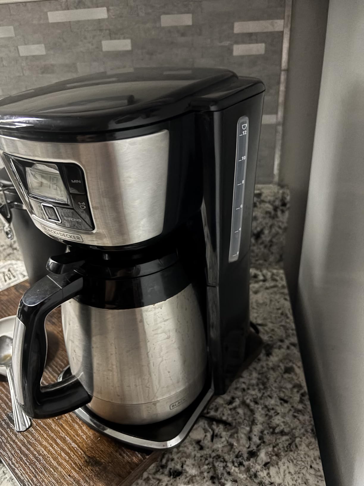 BLACK+DECKER 12 Cup Thermal Programmable Coffee Maker with Brew Strength and VORTEX Technology customer photo 1
