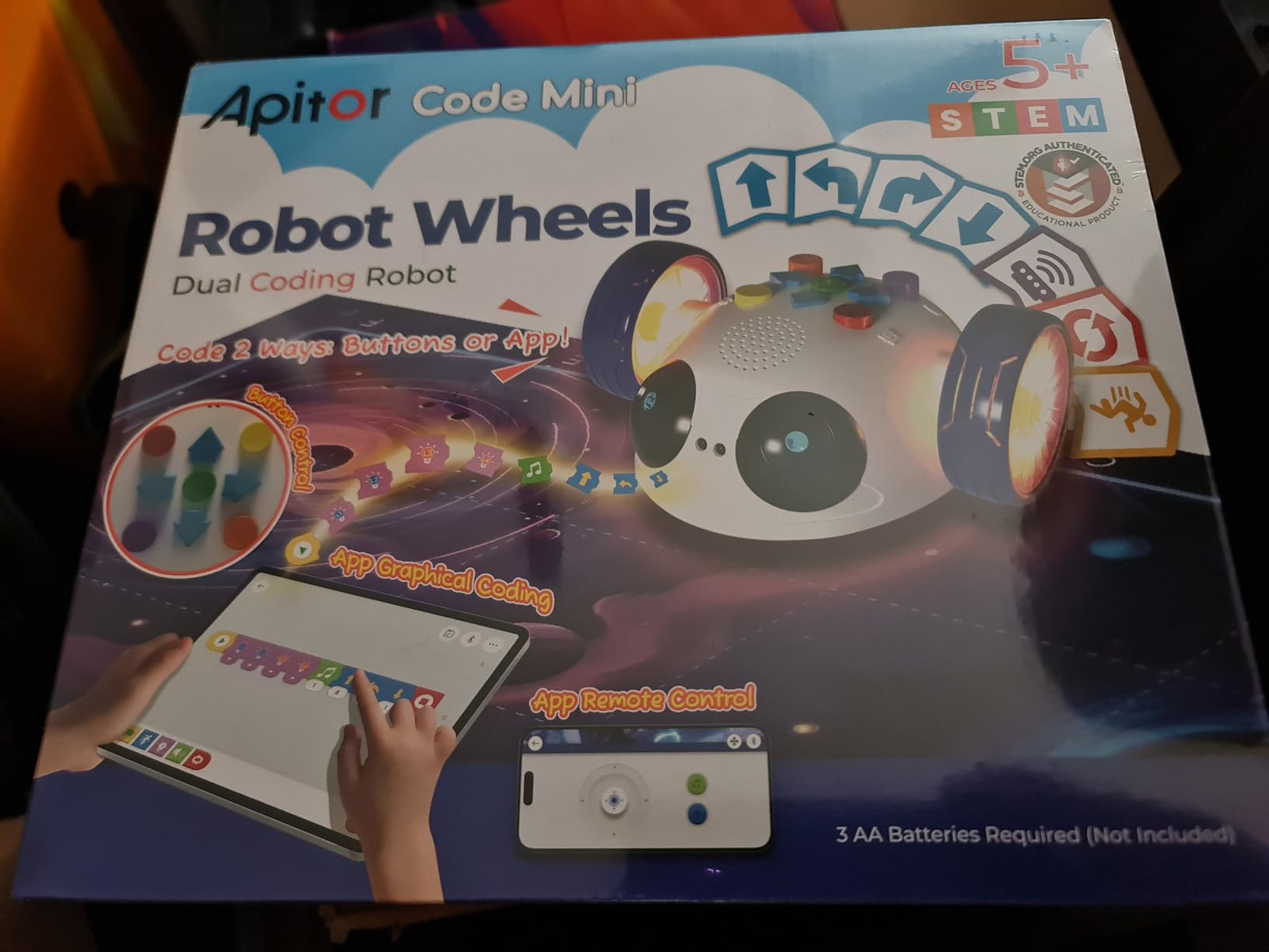 Coding Robot Toys for Kids Ages 5+, STEM Robot Toy Kit with Wheels and Play Cards, Screen Free Remote Control Programming Interactive Toy for Boys and Girls Ages 5-8 customer photo 1