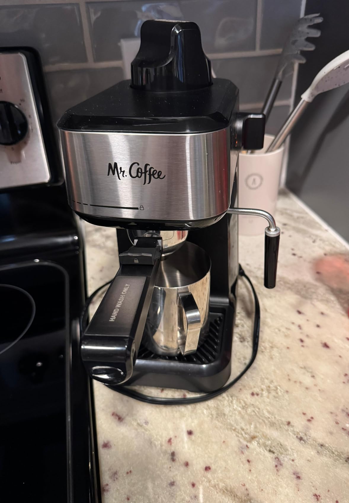 Mr. Coffee 4-Shot Steam Espresso Cappuccino and Latte Maker with Stainless Steel Frothing Pitcher customer photo 1